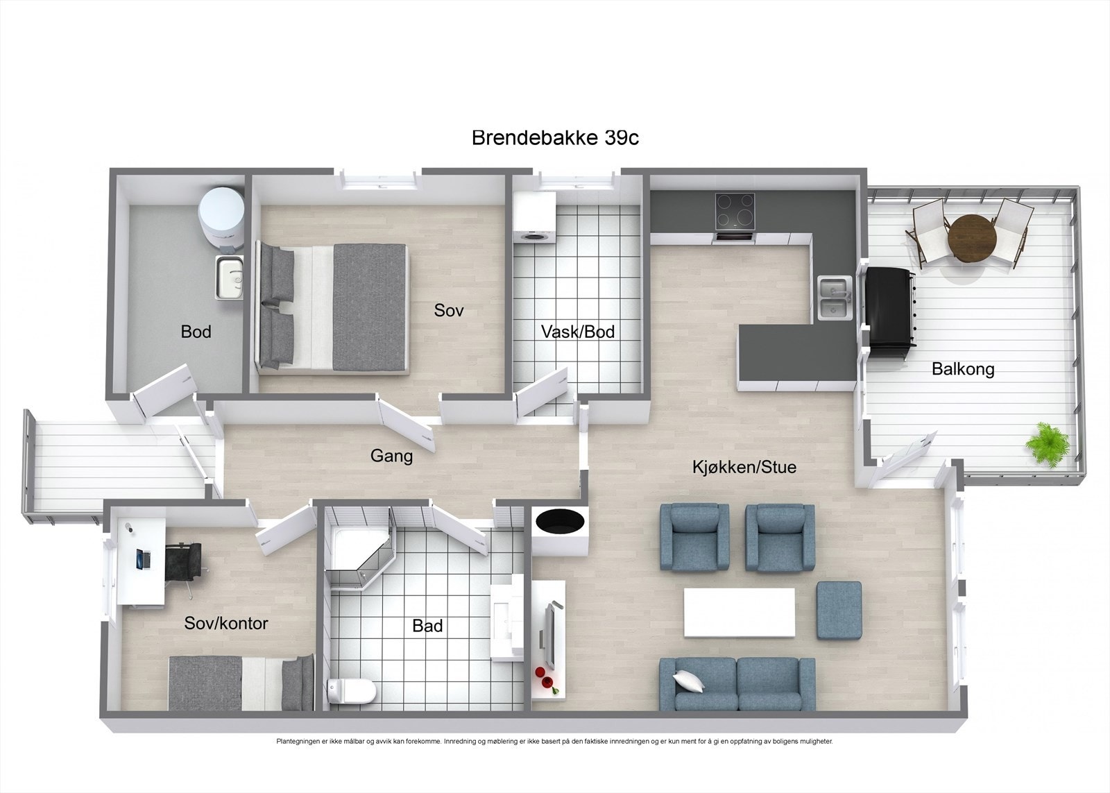 Plantegning Galleribilde