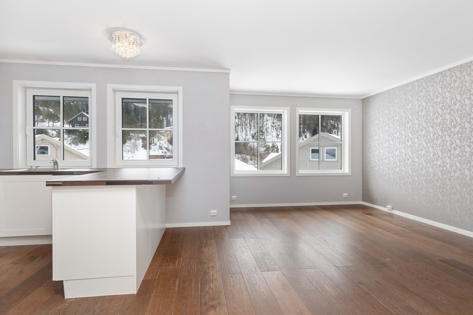 Åpen kjøkken/stue løsning Galleribilde