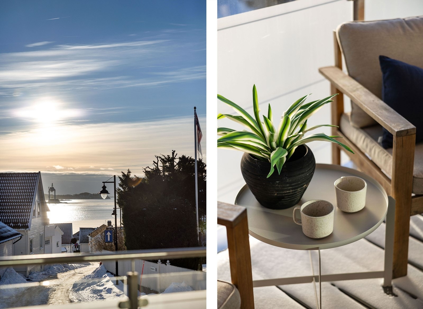 Hyggelig sjøutsikt fra leiligheten Galleribilde