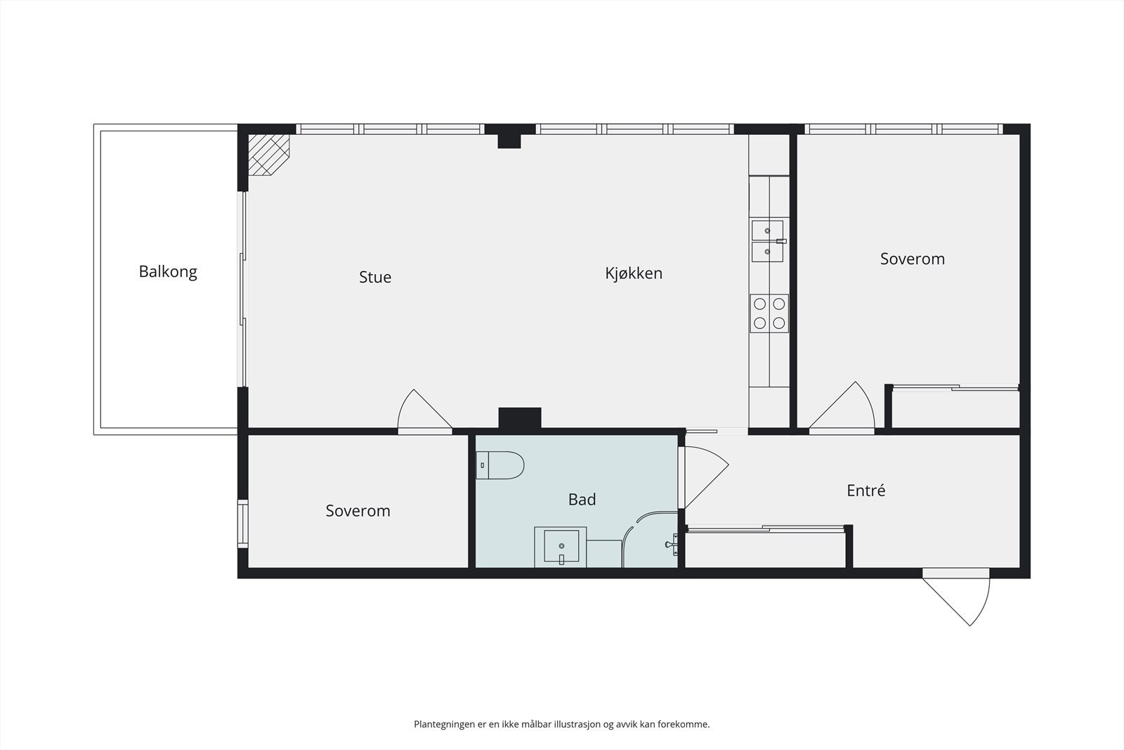 Plantegning 1. Etasje Galleribilde
