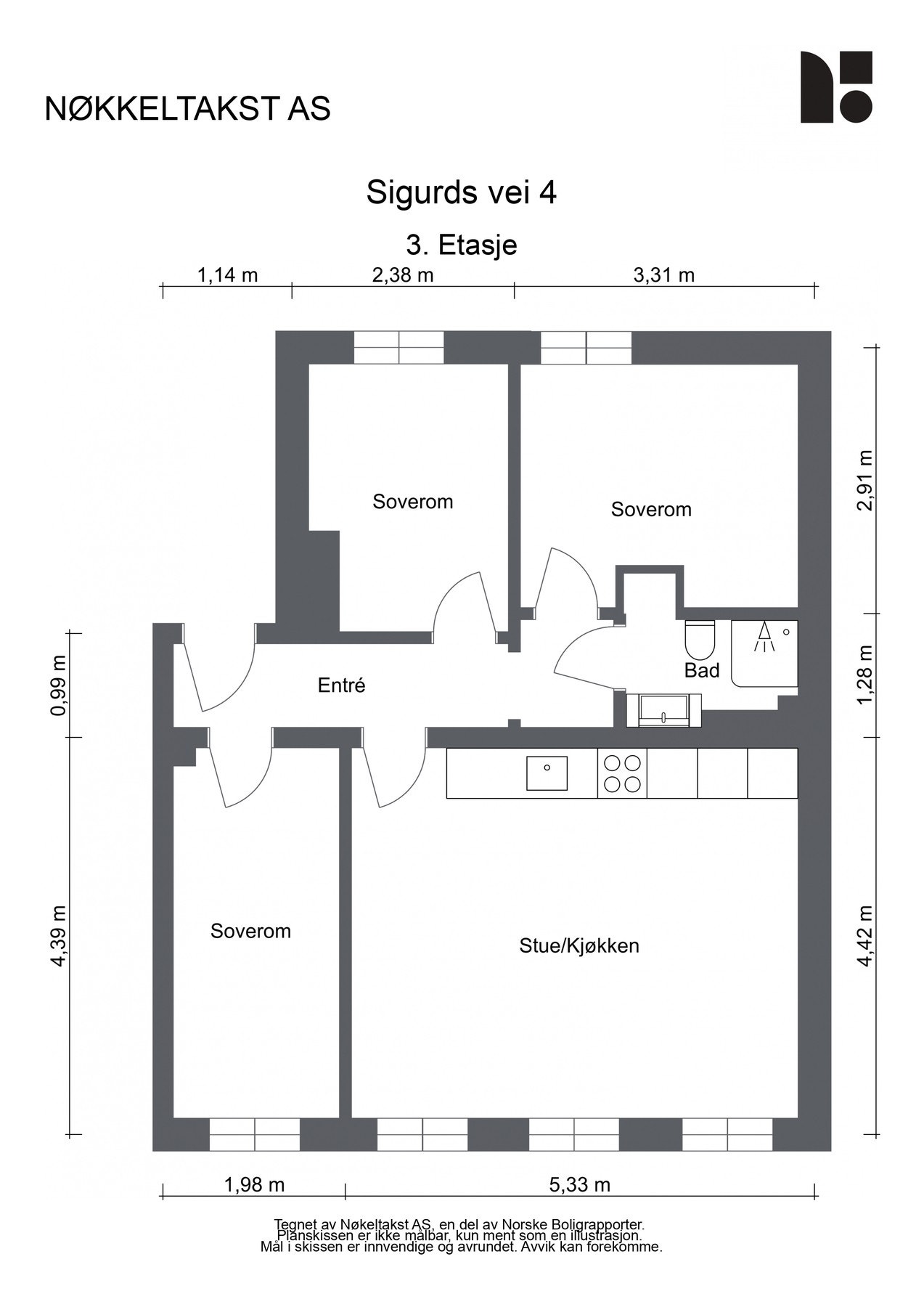 Plantegning Galleribilde