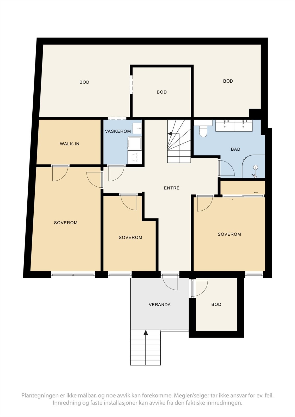 Plantegning 1. etasje Galleribilde