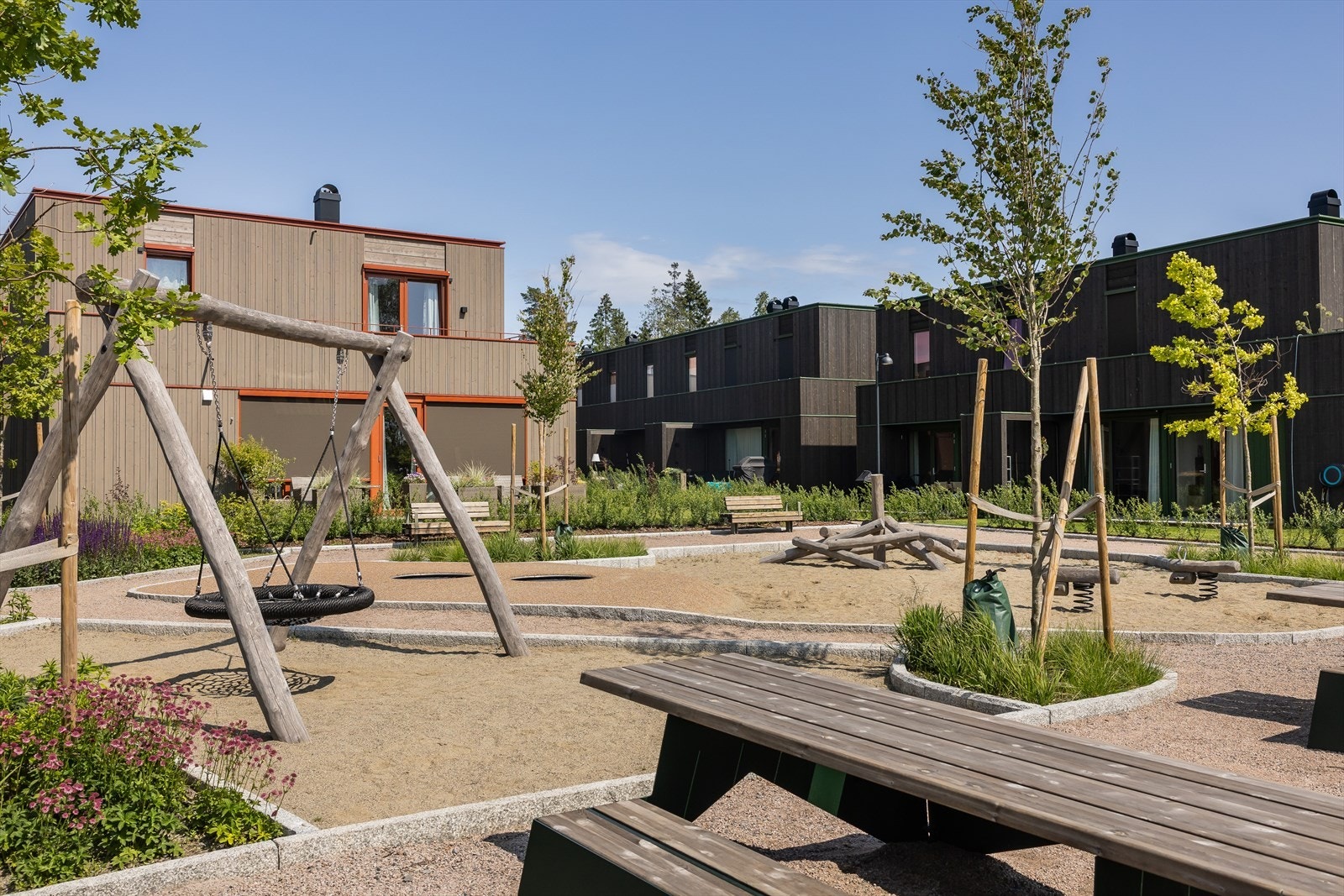 For de minste finnes det egne lekeplasser. Galleribilde