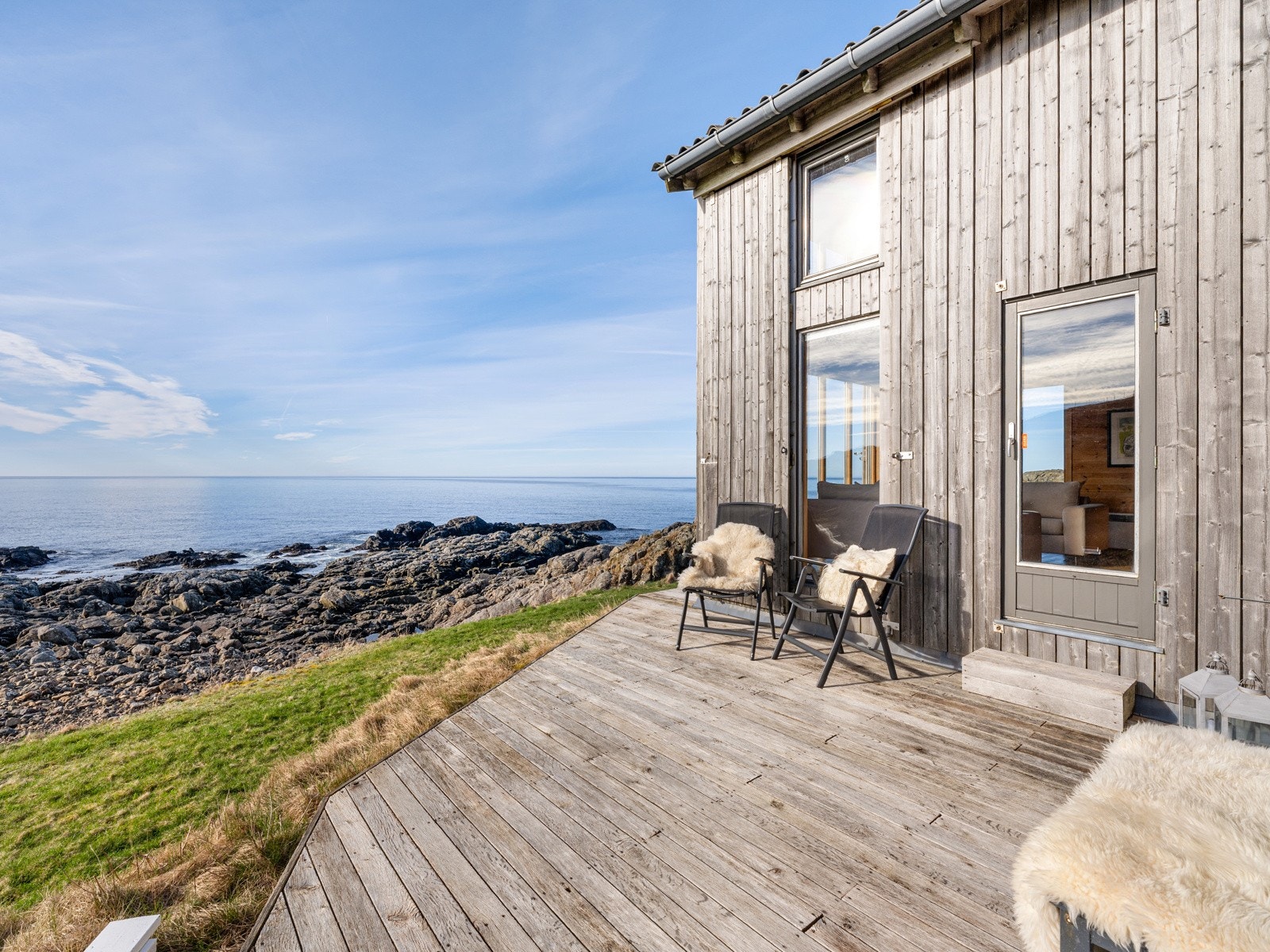 Utsikt fra terrasse. Galleribilde