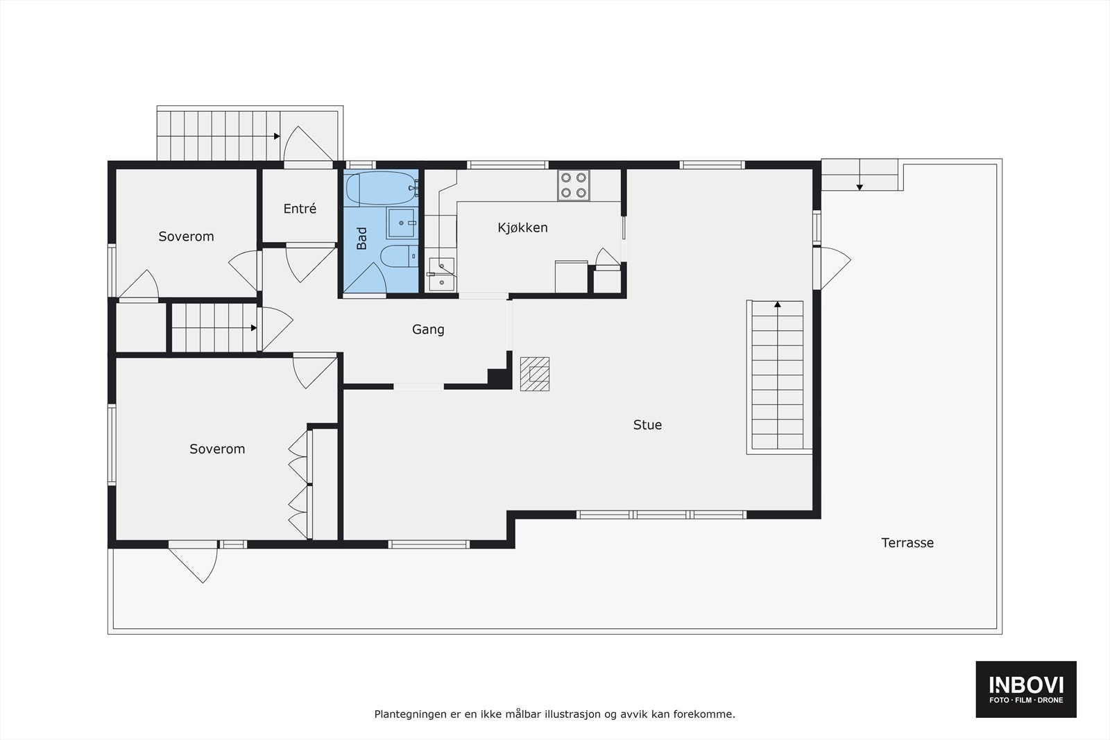 Plantegning 1. etasje Galleribilde