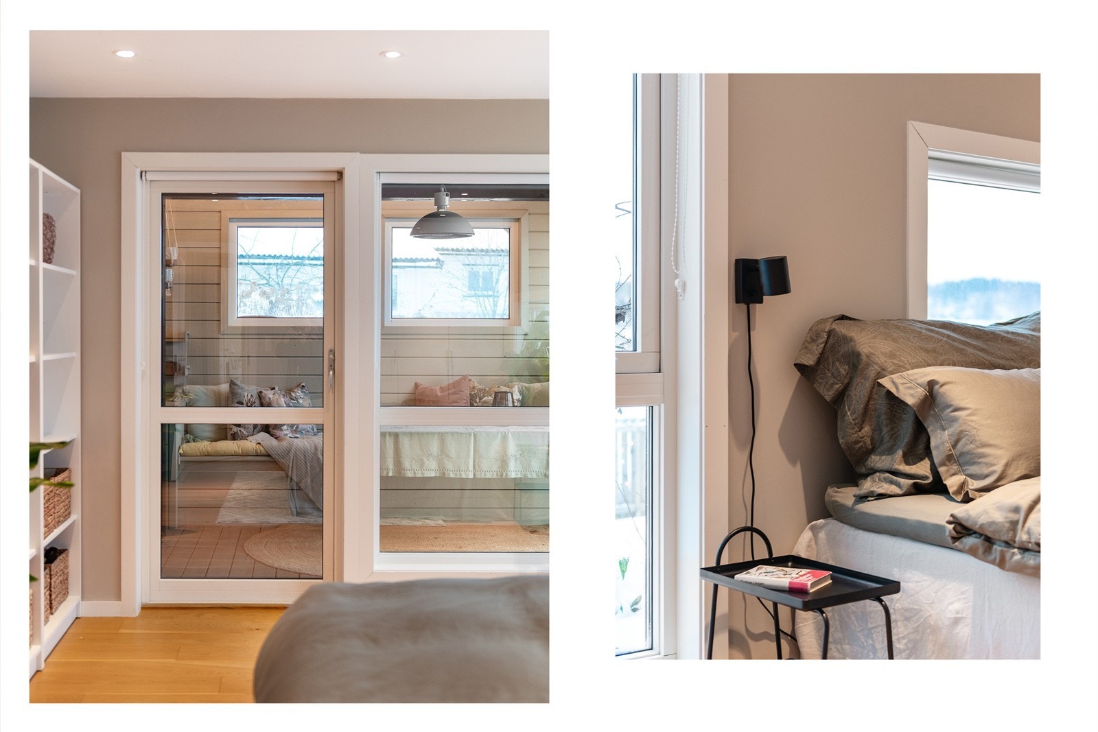 Utgang til en liten "vinterhage" Galleribilde