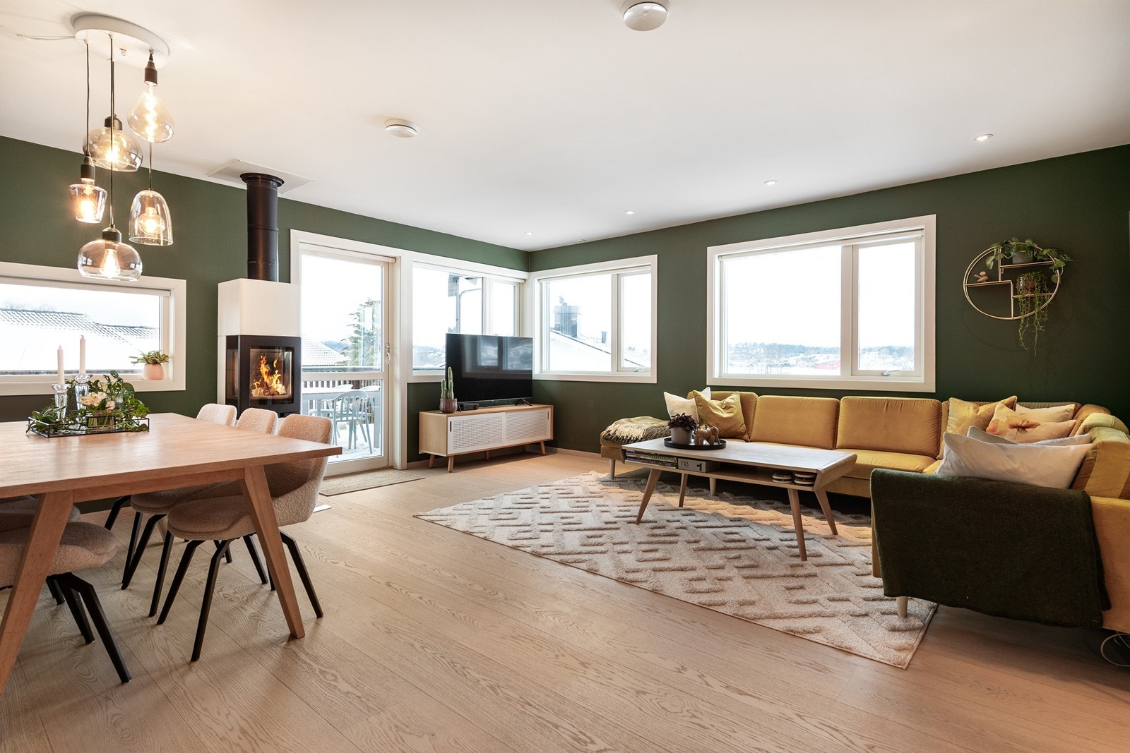 I denne boligen begynner vi oppe Galleribilde