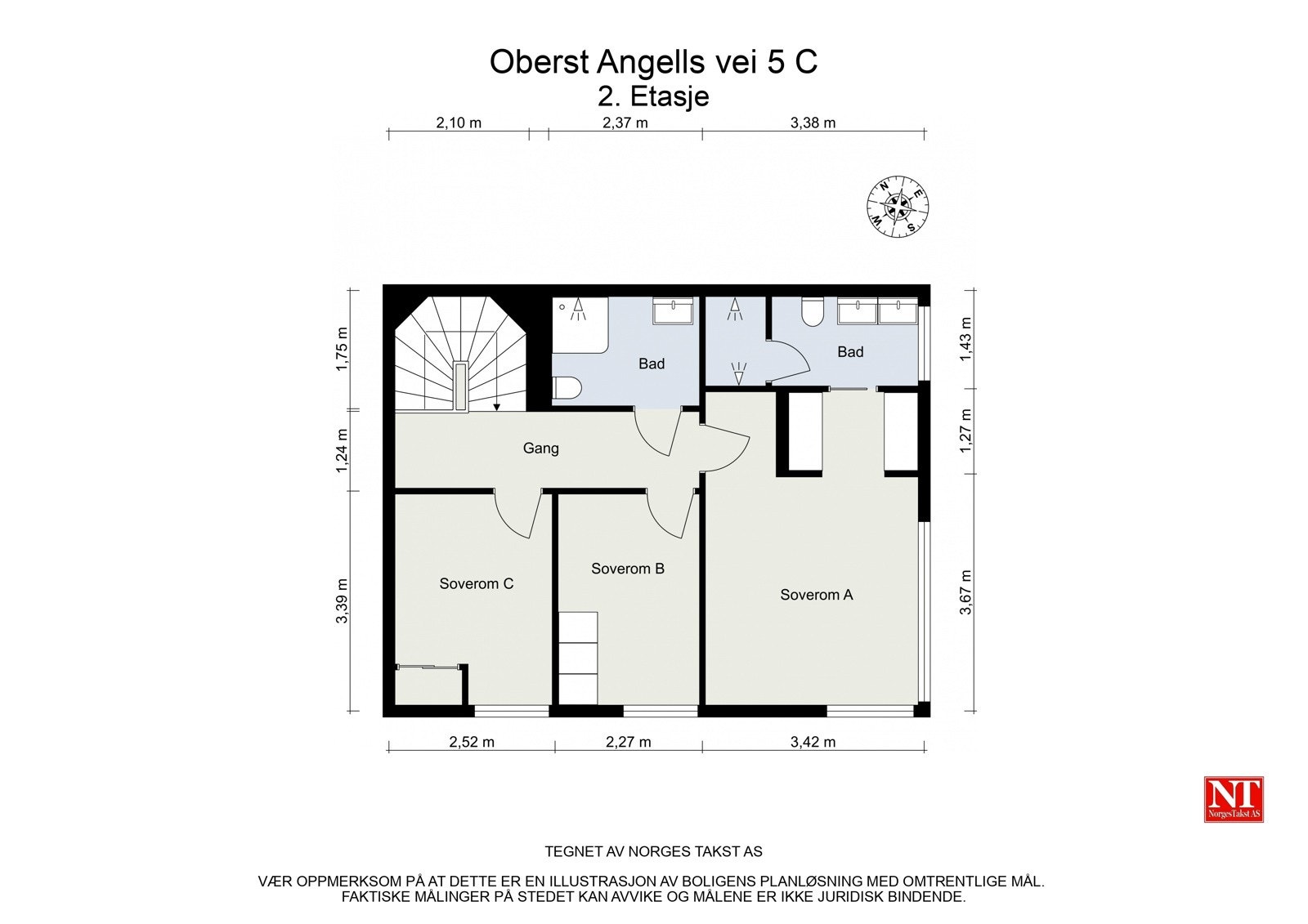 Plantegning 2.etasje. Galleribilde