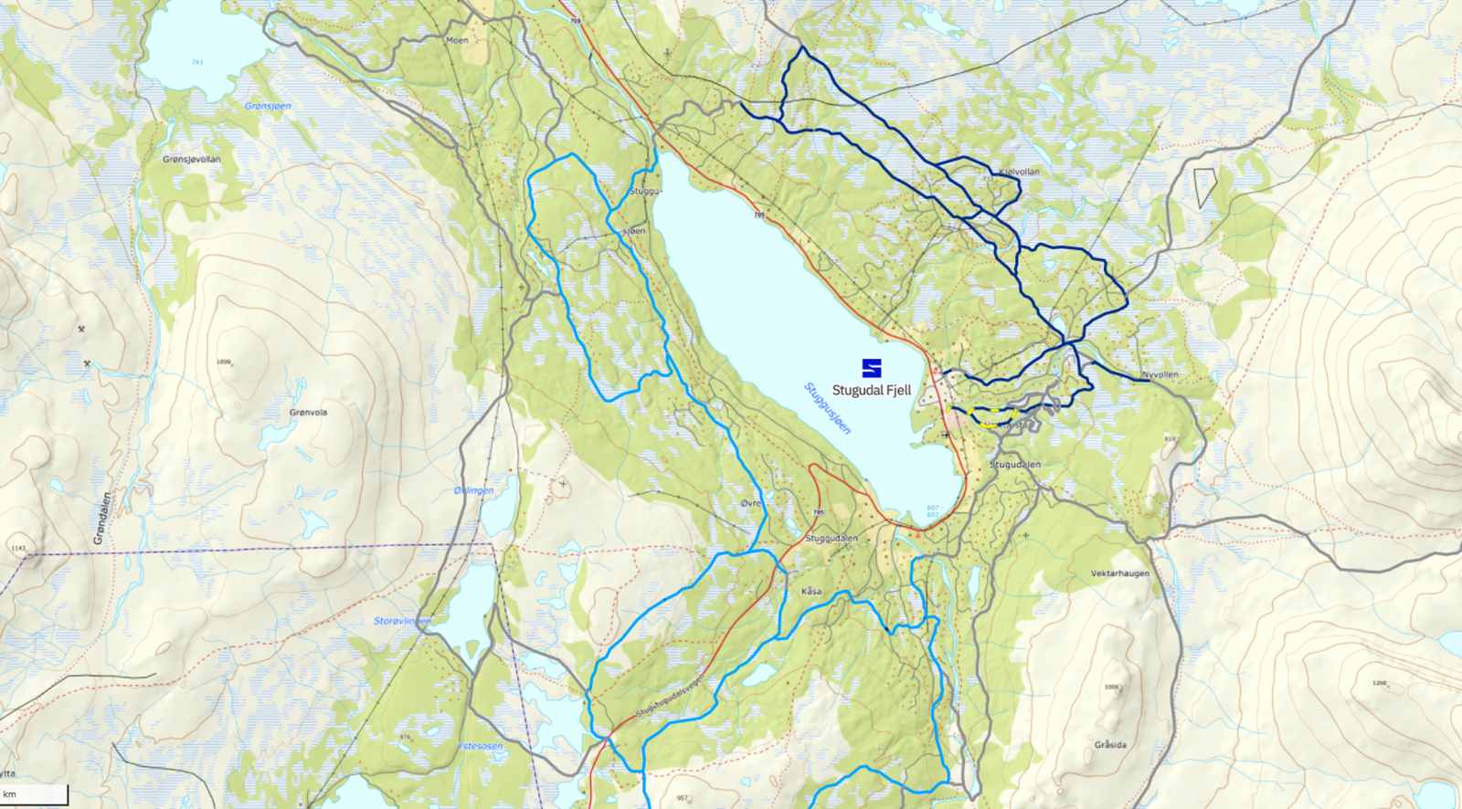 Langrennsløyper. Galleribilde