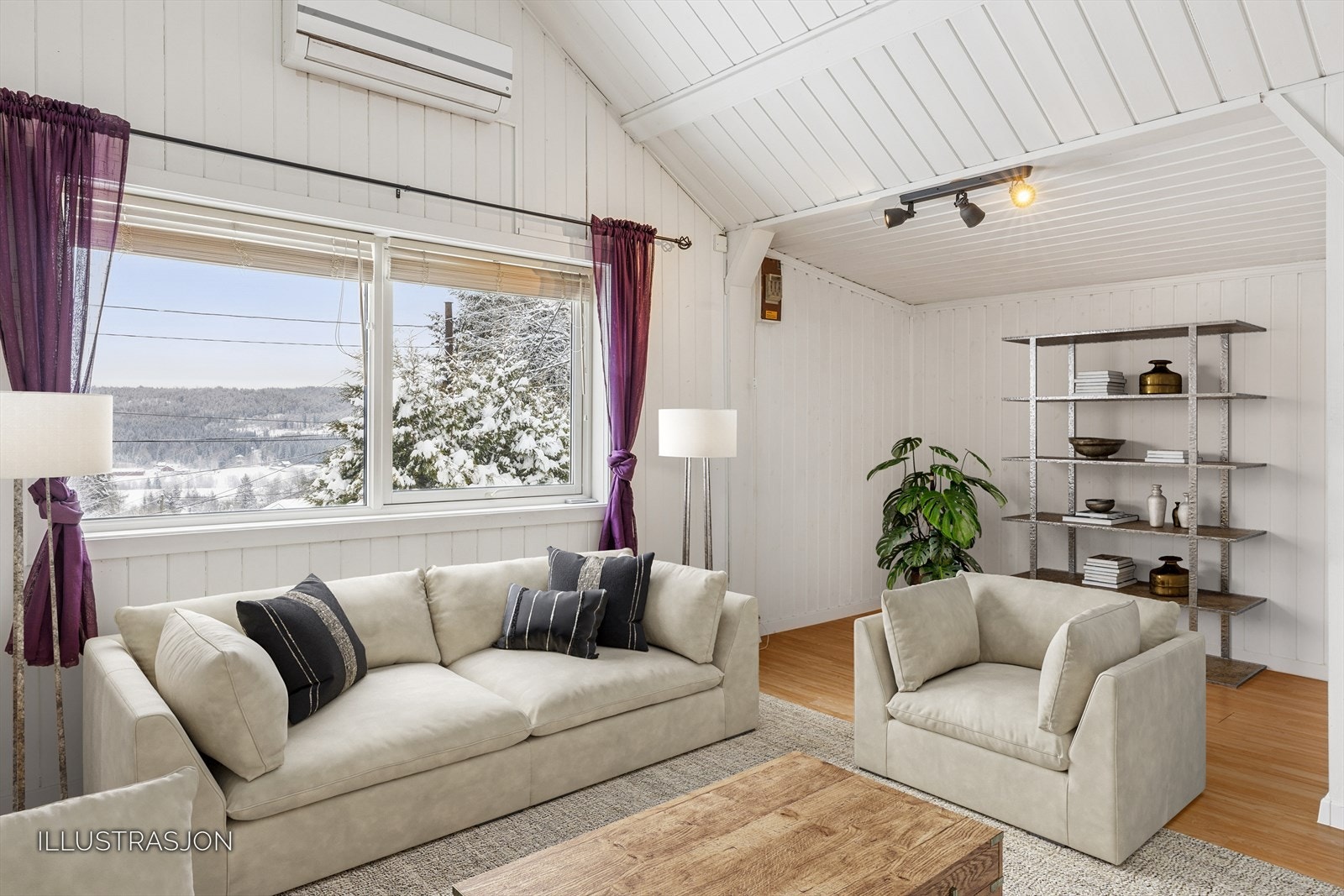 Vinduene slipper inn rikelig med dagslys. Galleribilde