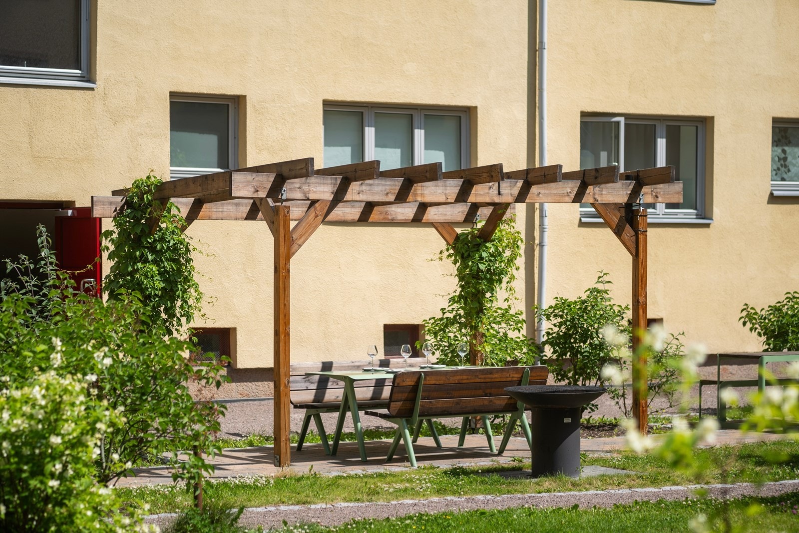 Fellesarealene blir godt vedlikeholdt av gartner. Galleribilde