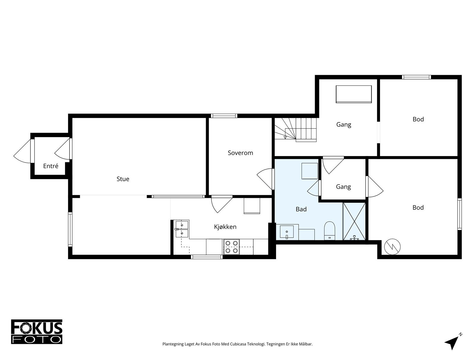 Kjeller og hybel. Galleribilde