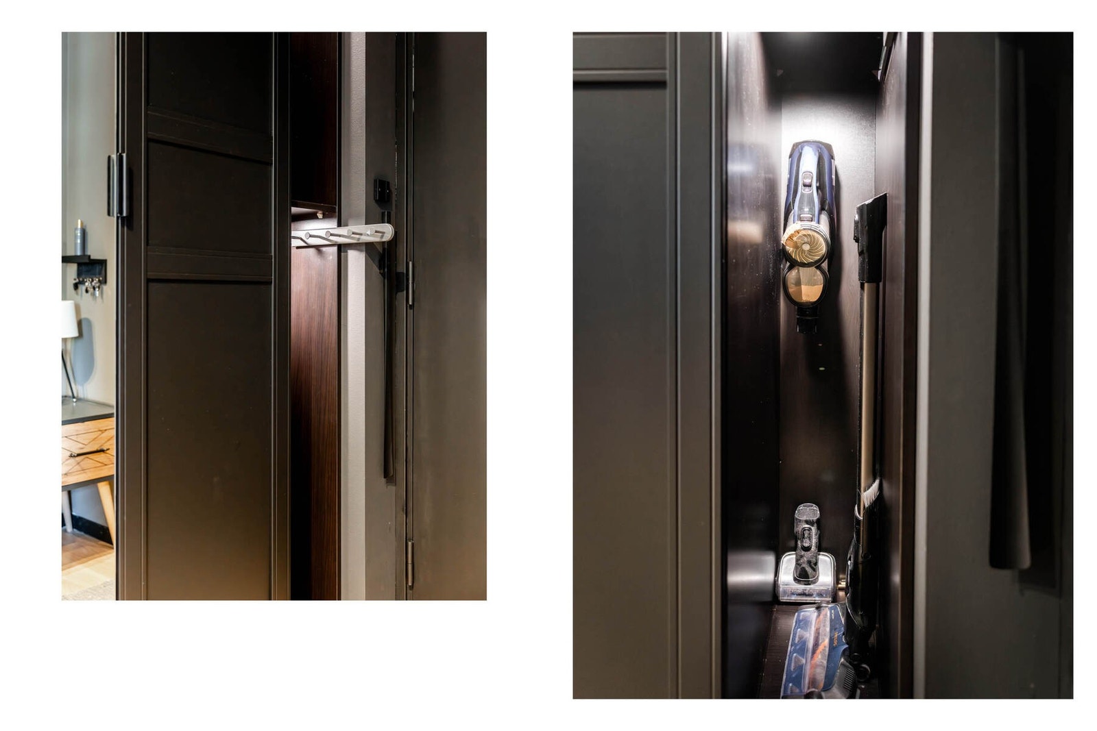 Praktisk oppbevaring for yttertøy og sko gjør entréen funksjonell og oversiktlig. Galleribilde