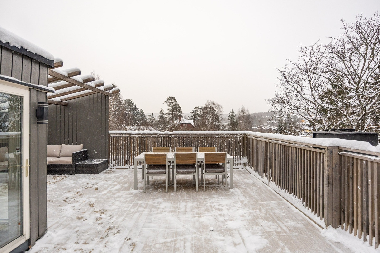 Takterrassen er på hele 40 kvm. Galleribilde