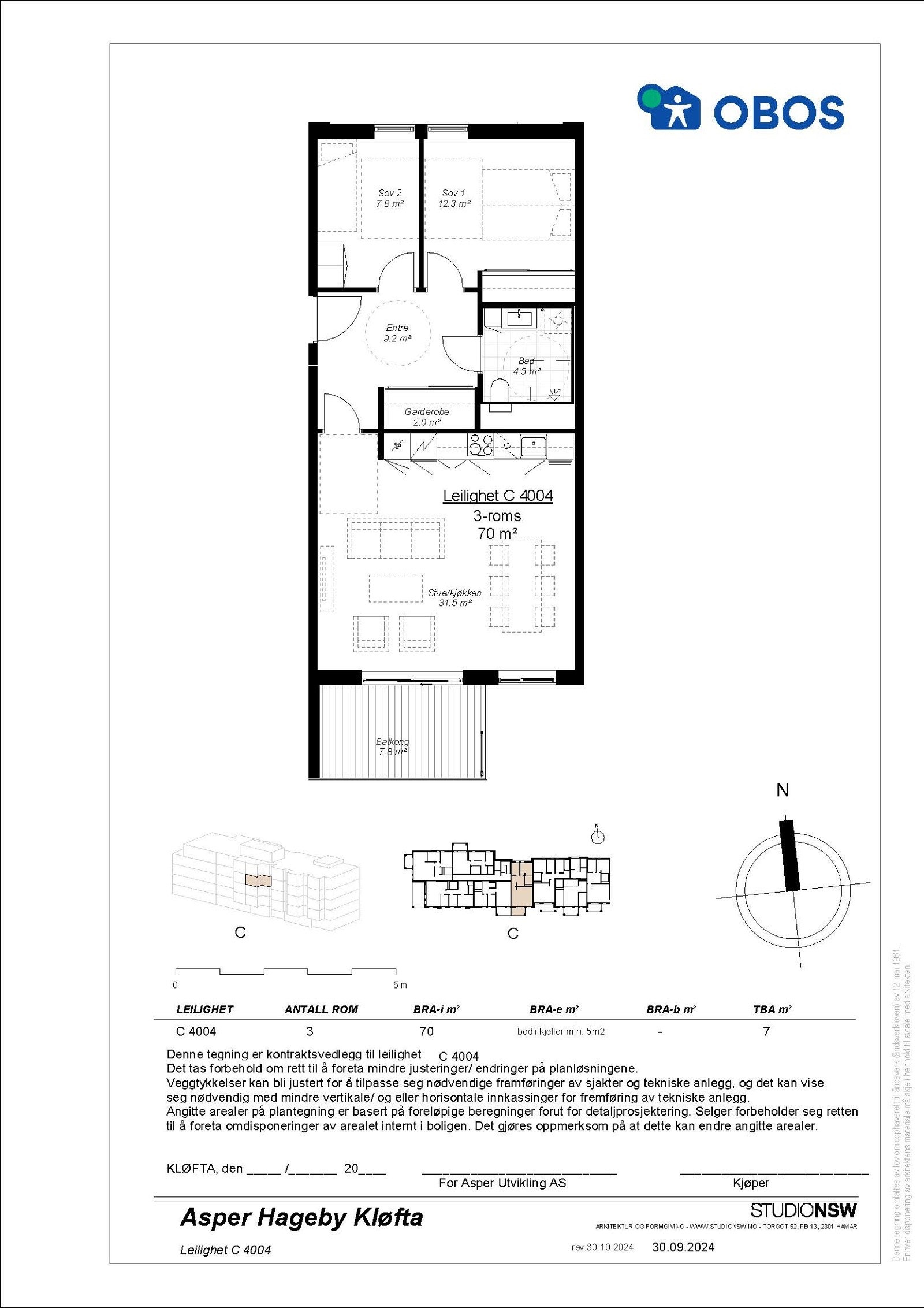 Plantegning - C4021 Galleribilde