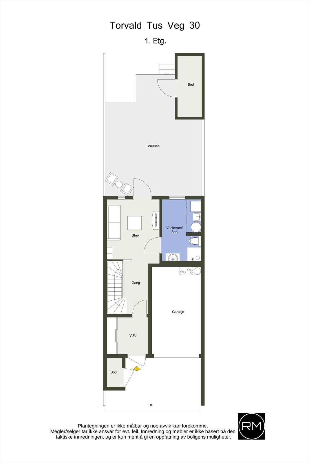 Planskisse 1. etasje Galleribilde