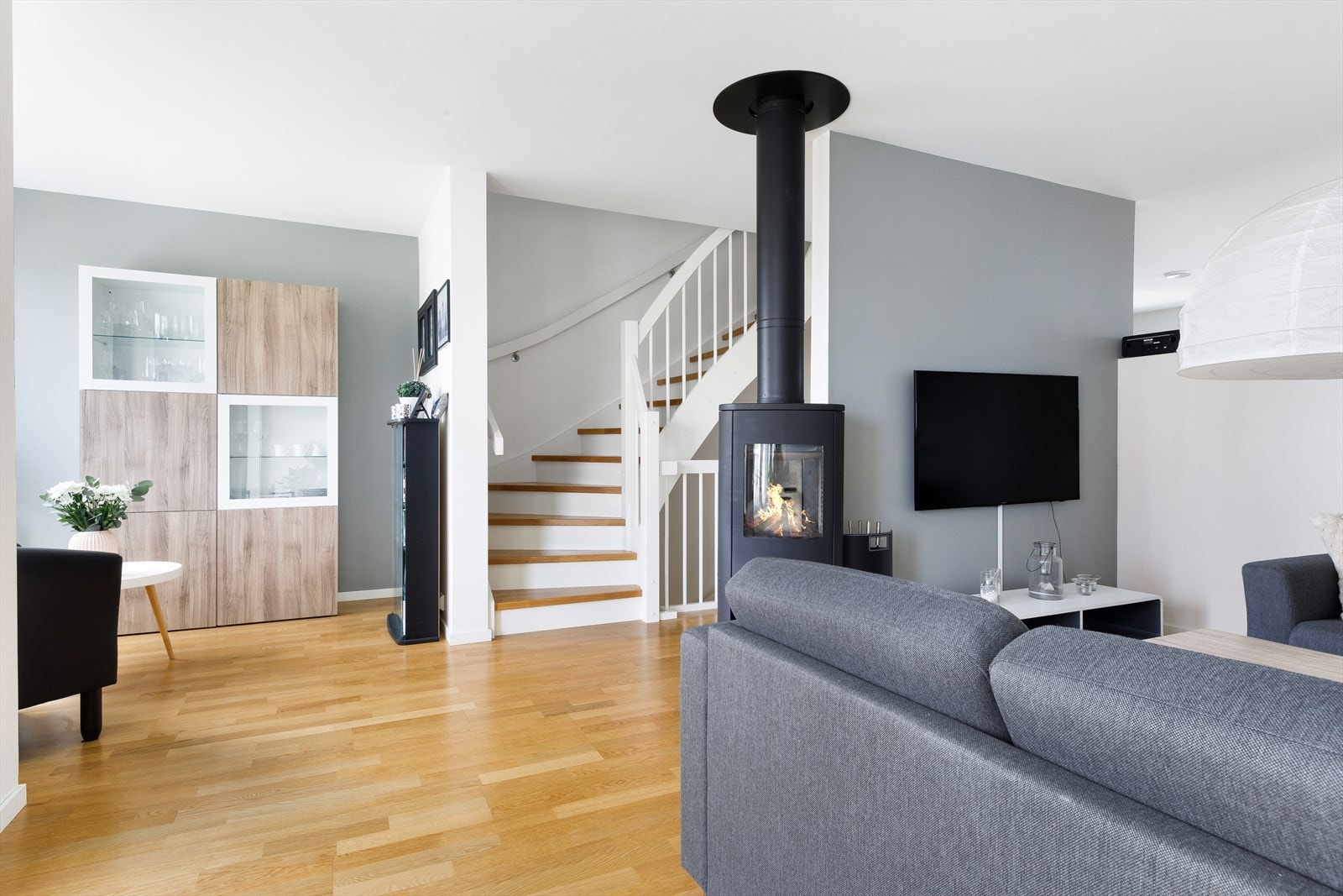 Peis gir godt med varme på kjølige dager. Galleribilde