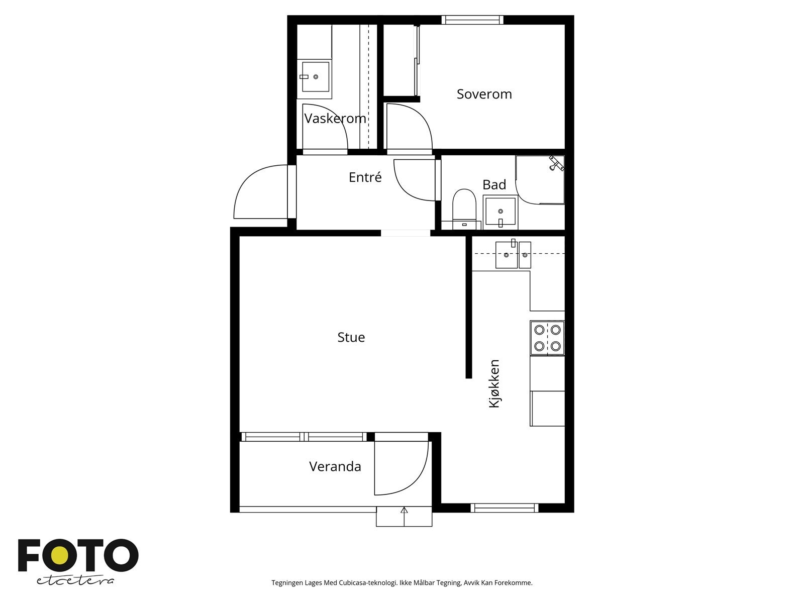 Plantegning - Grøttbovn 28 - 1 etasje. Galleribilde