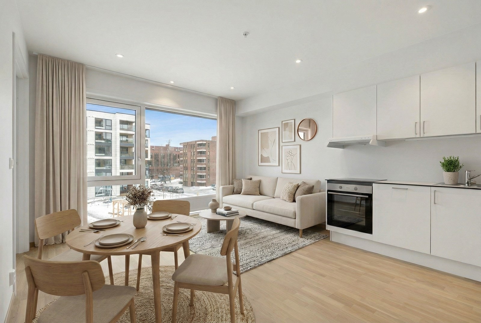 Helt ny 2-roms på Saupstad Torg med IN-ordning, fjernvarme og "alt" inkl. i felleskostnadene Galleribilde