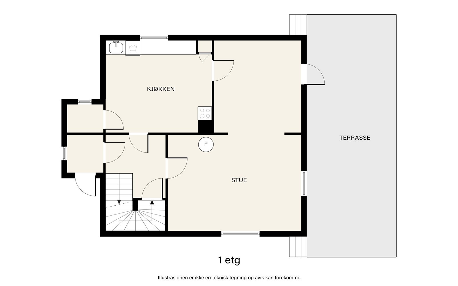 Plantegning 1.etasje. Galleribilde