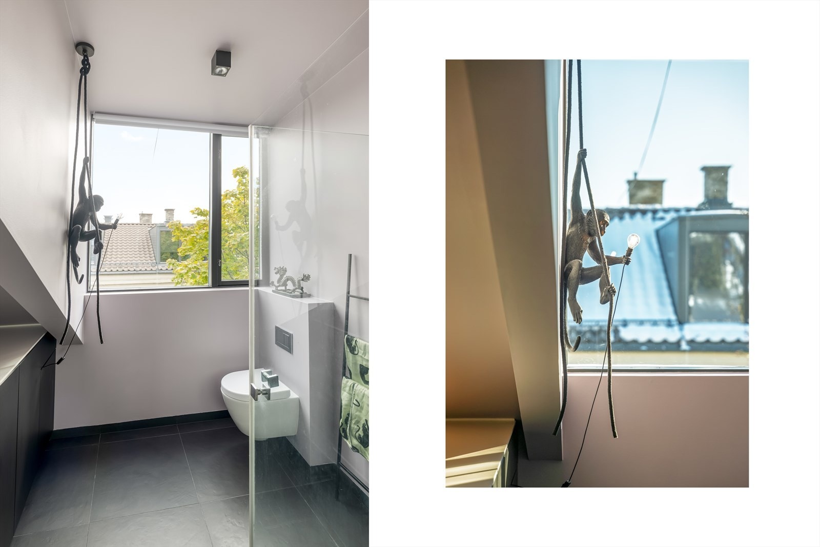 Baderommet er stilfullt og delikat med gulvvarme. Galleribilde