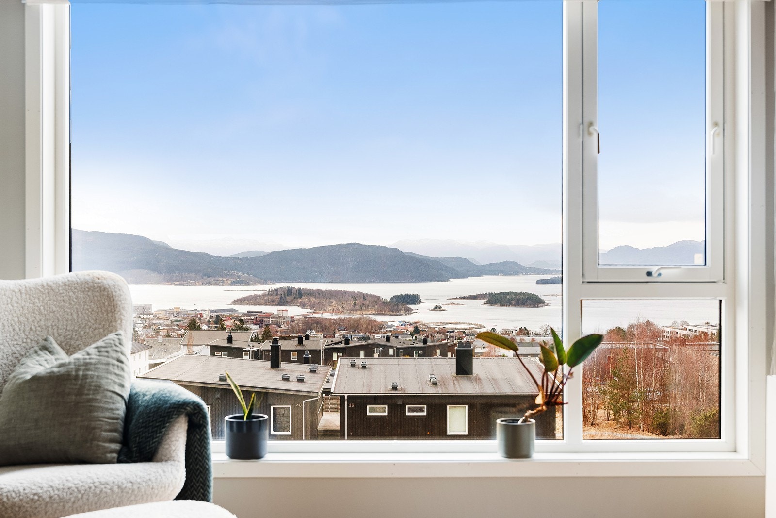 Nydelig utsikt fra stuen. Galleribilde