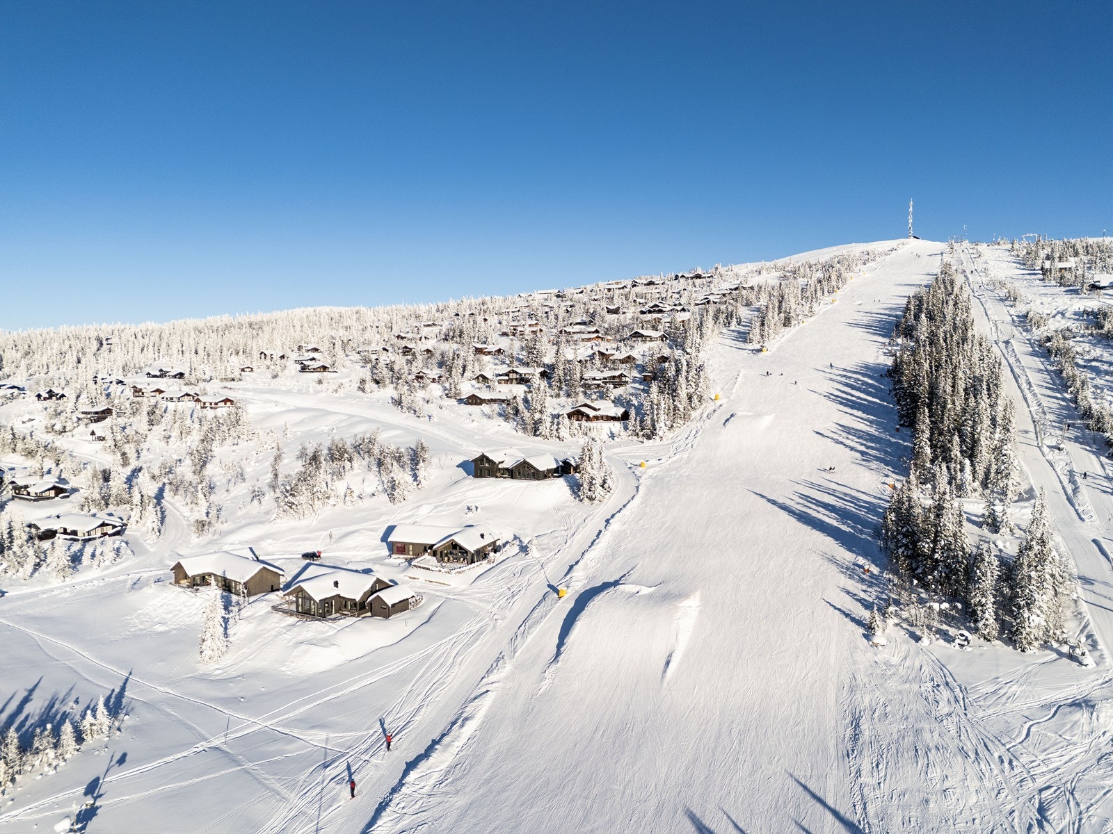 Fra hytta er det få minutters gange til alle fasiliteter med servering og arrangementer året rundt. Det er verdt å merke seg Haglebu fjellstue, Haglebu feriesenter og Haglebu camping m/dagligvare. Galleribilde