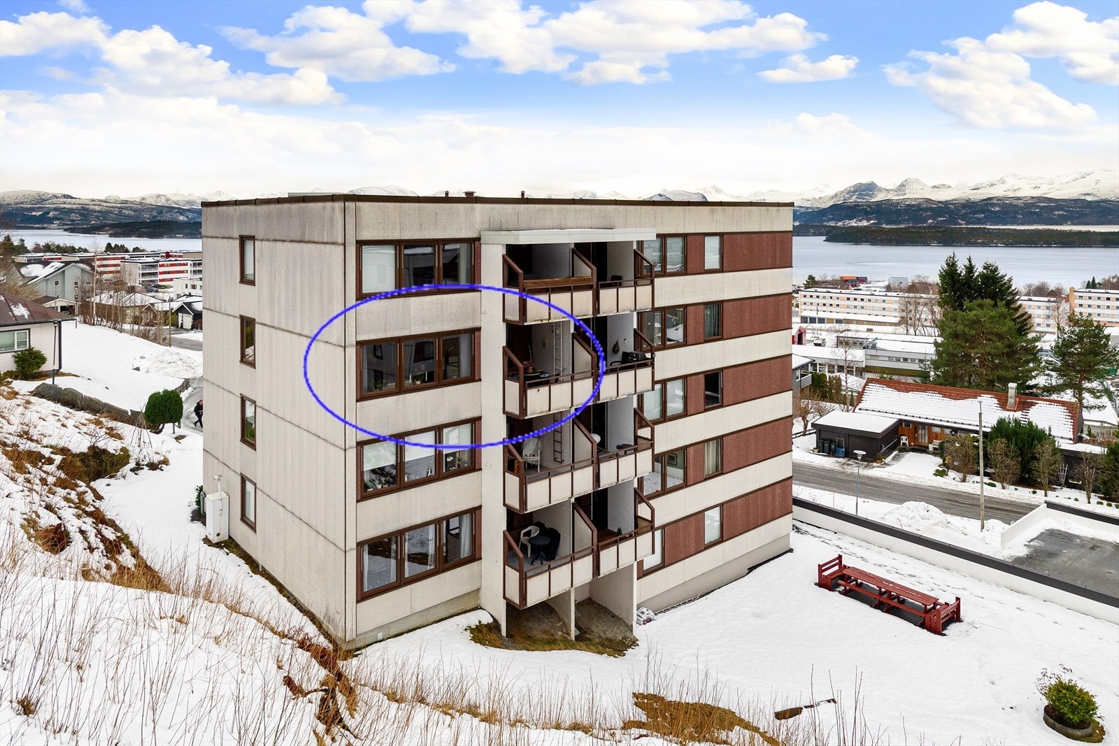 Leiligheten ligger i 4. etasje mot vest Galleribilde