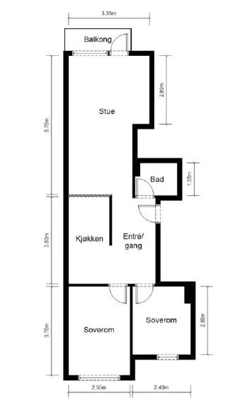 Plantegning Galleribilde