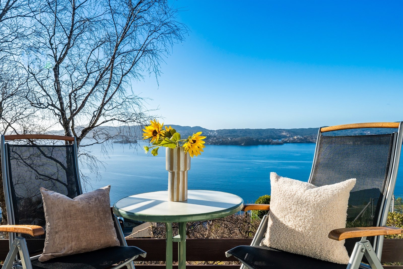 Her er det panoramautsikt og gode solforhold. Galleribilde