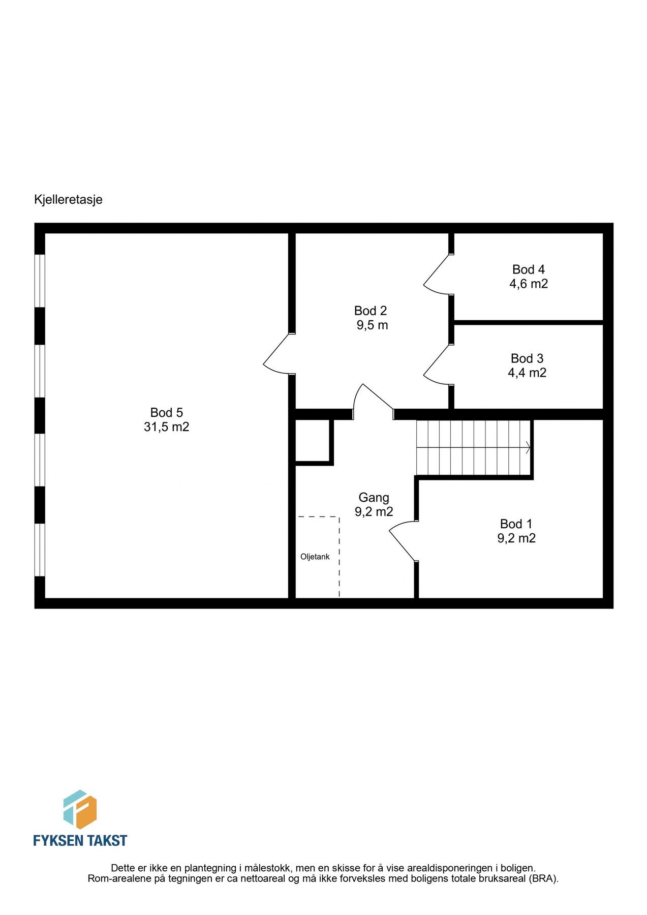 Planskisse kjeller Galleribilde