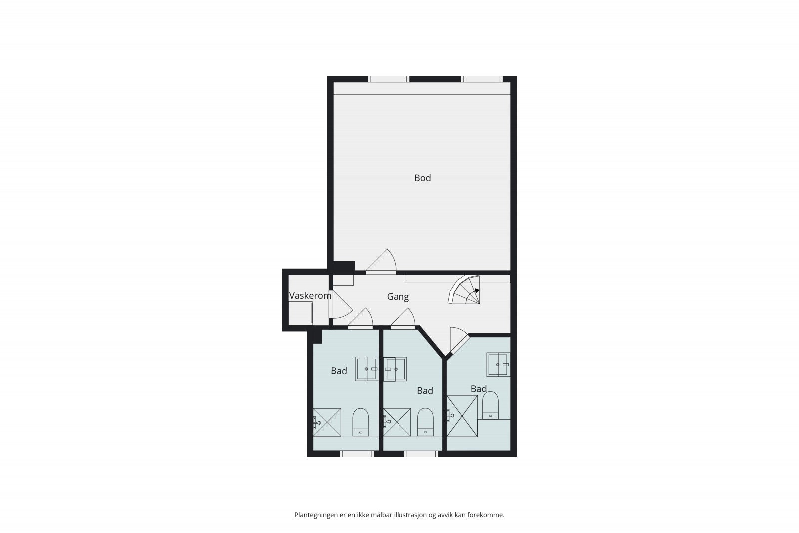 Plantegning kjeller Galleribilde