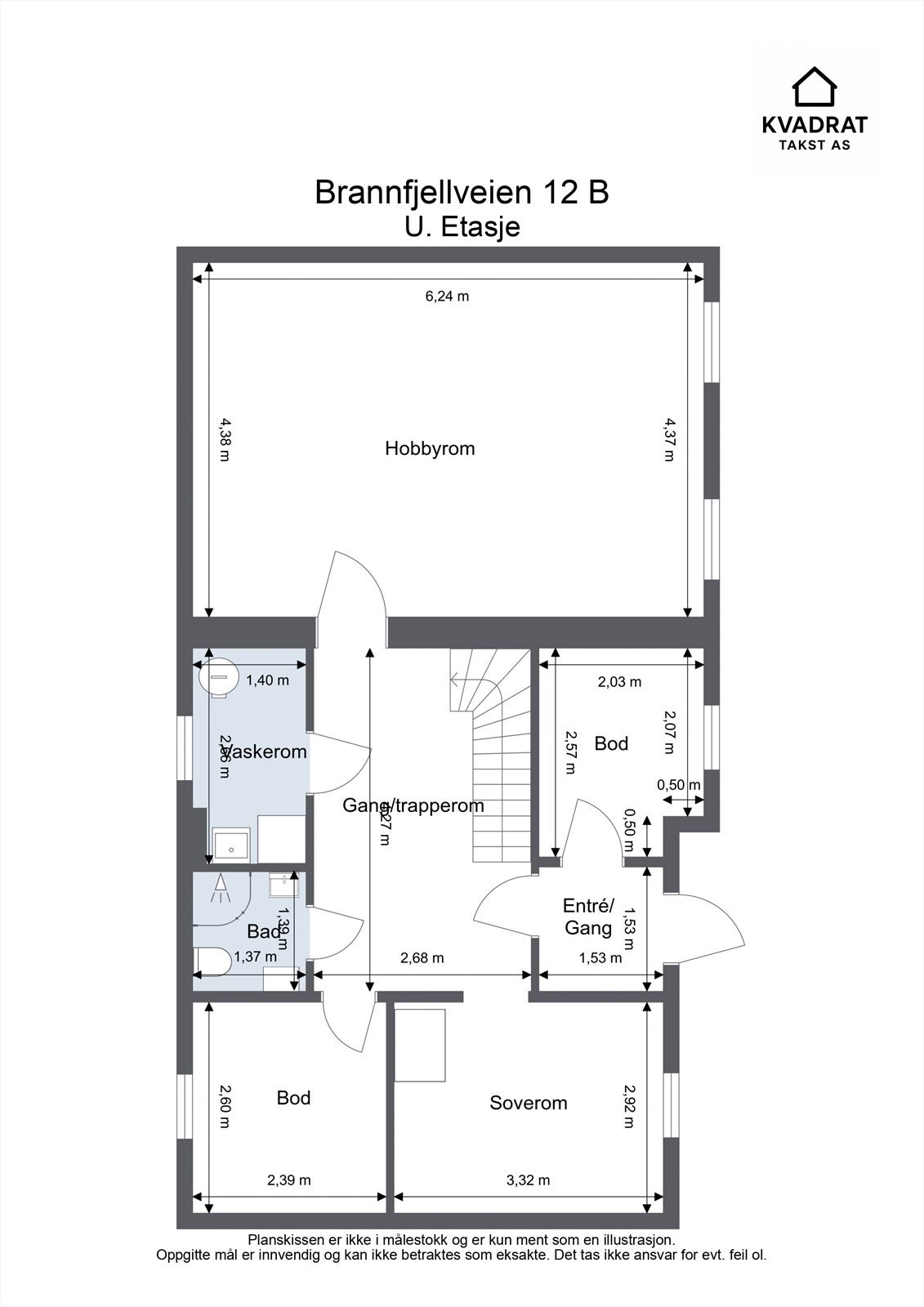 Plantegning - U. etasje Galleribilde