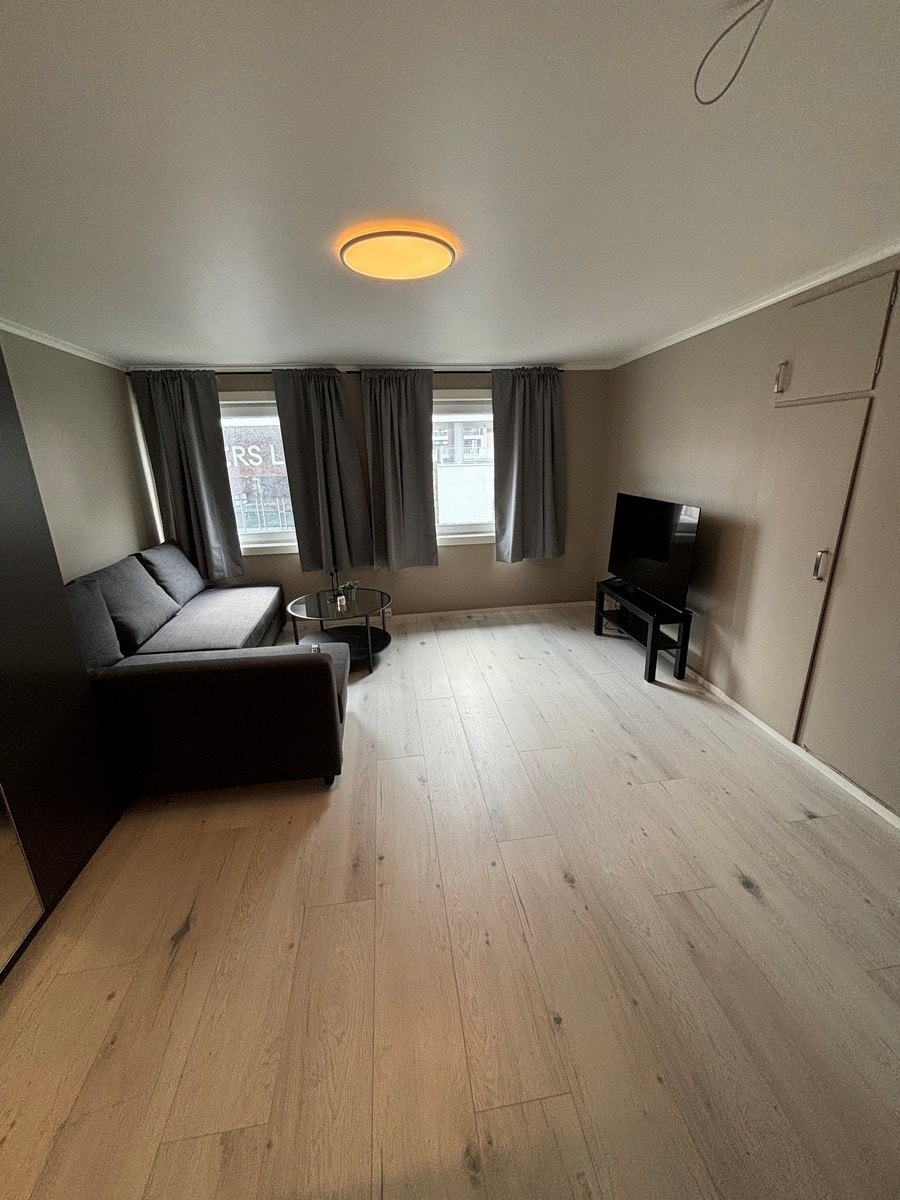 Romslig stue/kjøkken Galleribilde