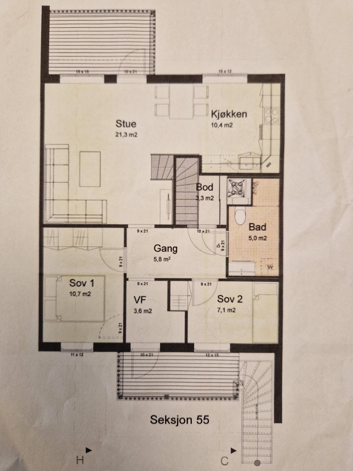 Plantegning* ikke målbar Galleribilde