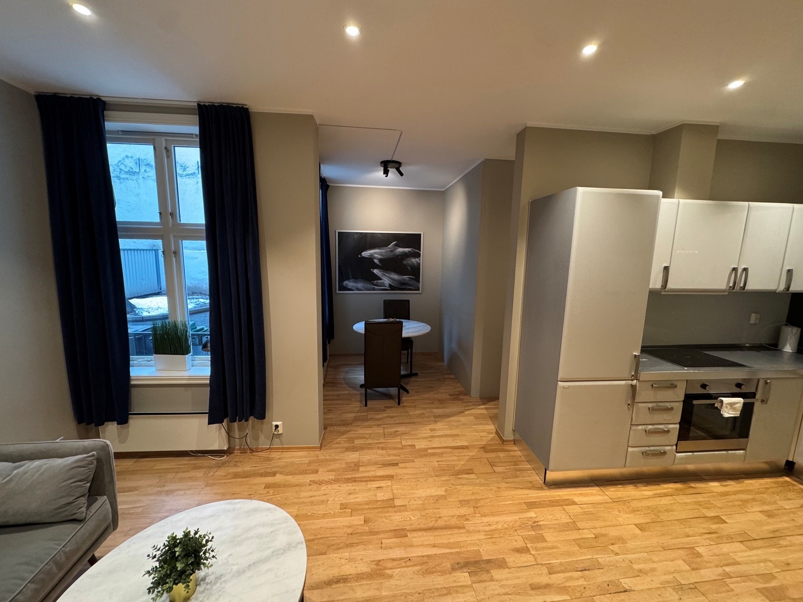 Plass til mindre spisebord. Galleribilde