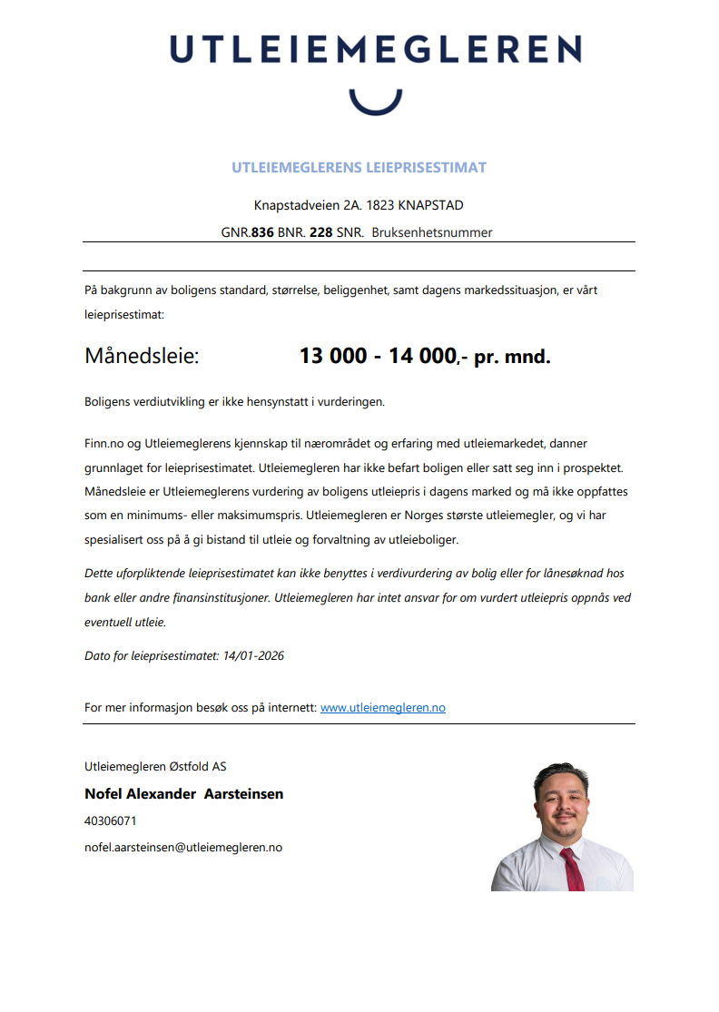 Leieprisvurdering Galleribilde