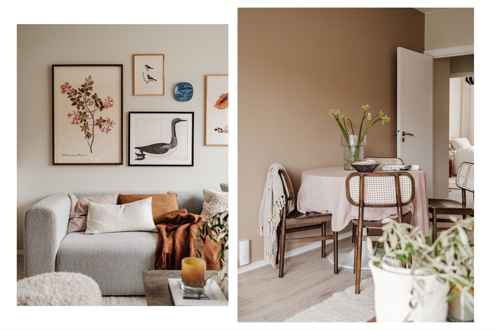 Nytt gulv ble lagt i hele leiligheten, utenom bad og et av soverommene, i 2026. Galleribilde