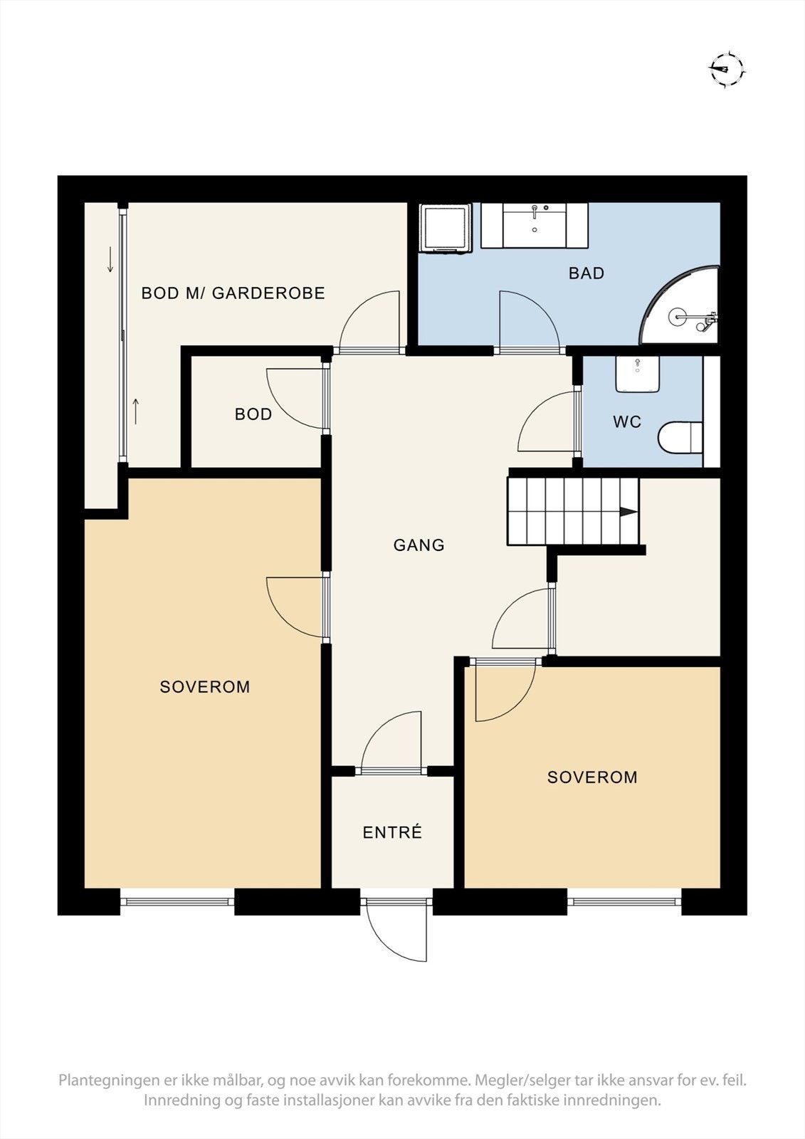 Plantegning underetasje Galleribilde