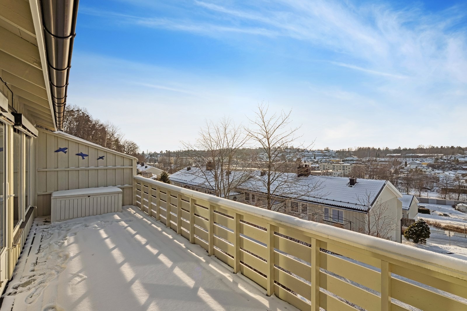 Utsikt fra balkongen Galleribilde