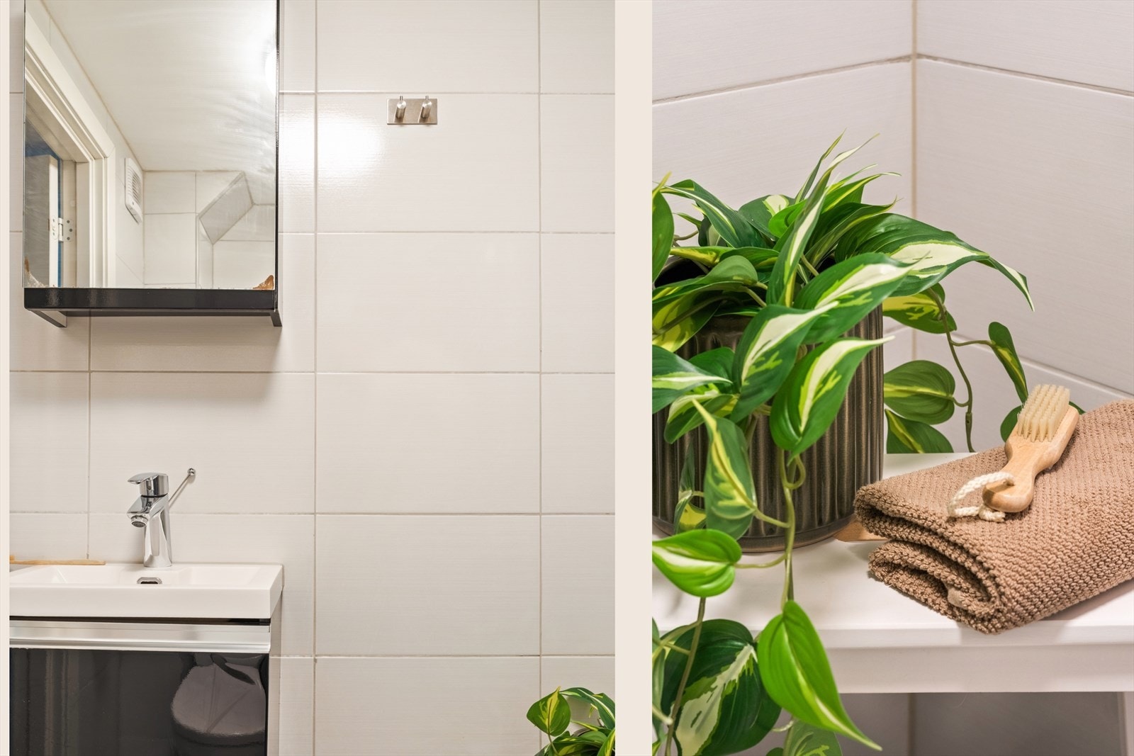 Helfliset med varmekabler i gulvet. Galleribilde