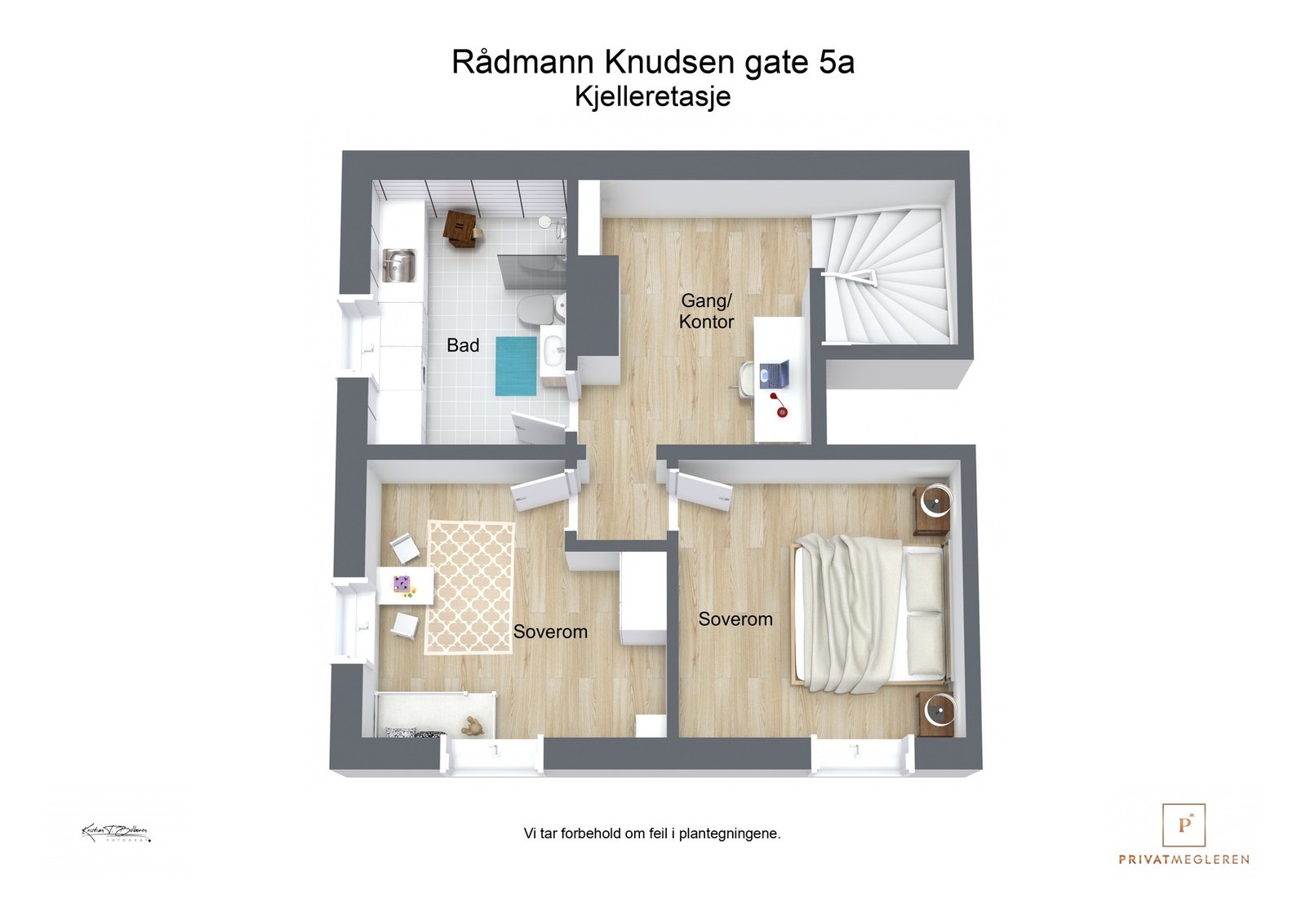 3 D plantegning kjeller Galleribilde