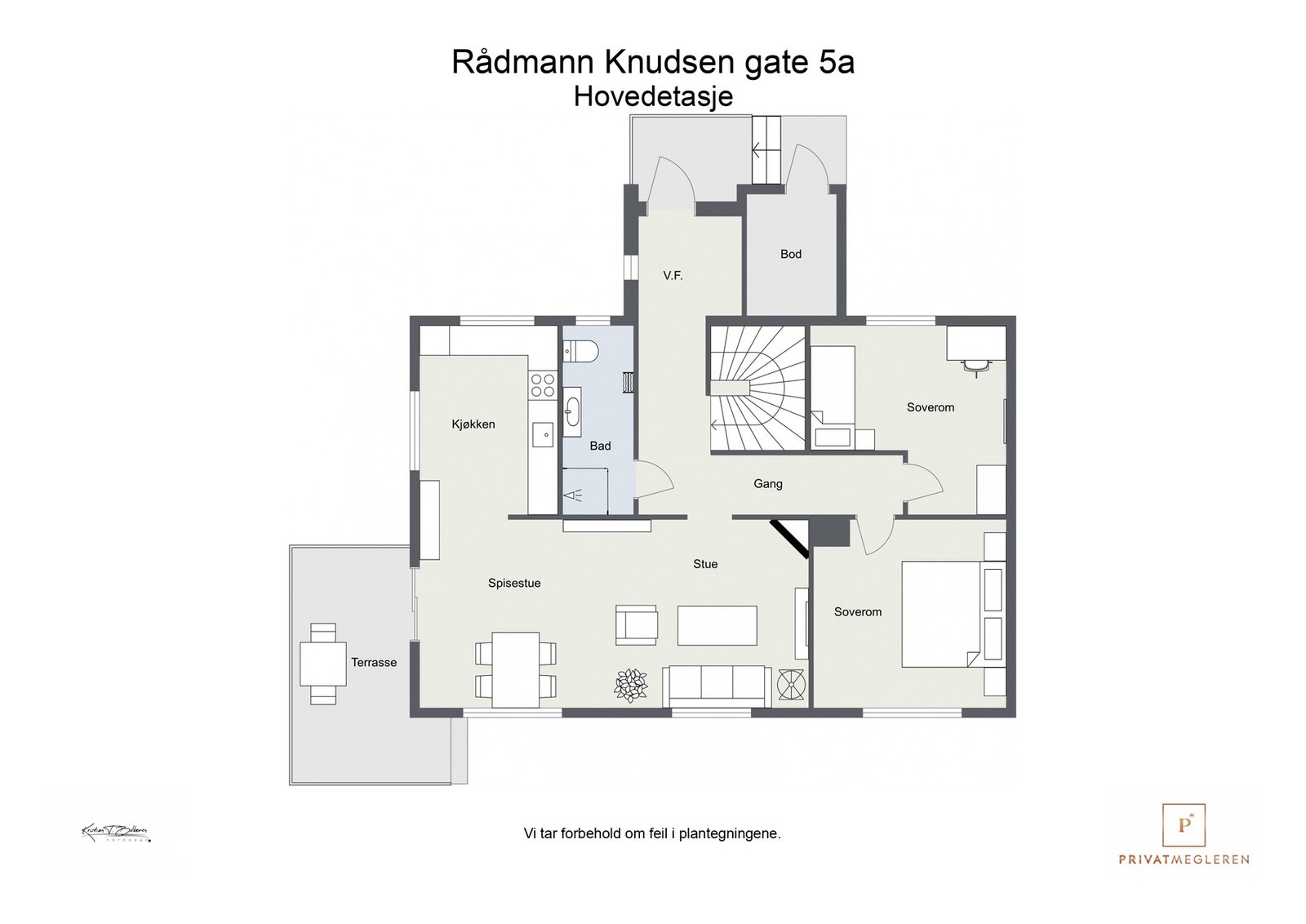 Plantegning hovedetasje Galleribilde