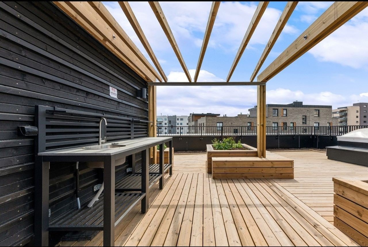 Felles takterrasse. Galleribilde