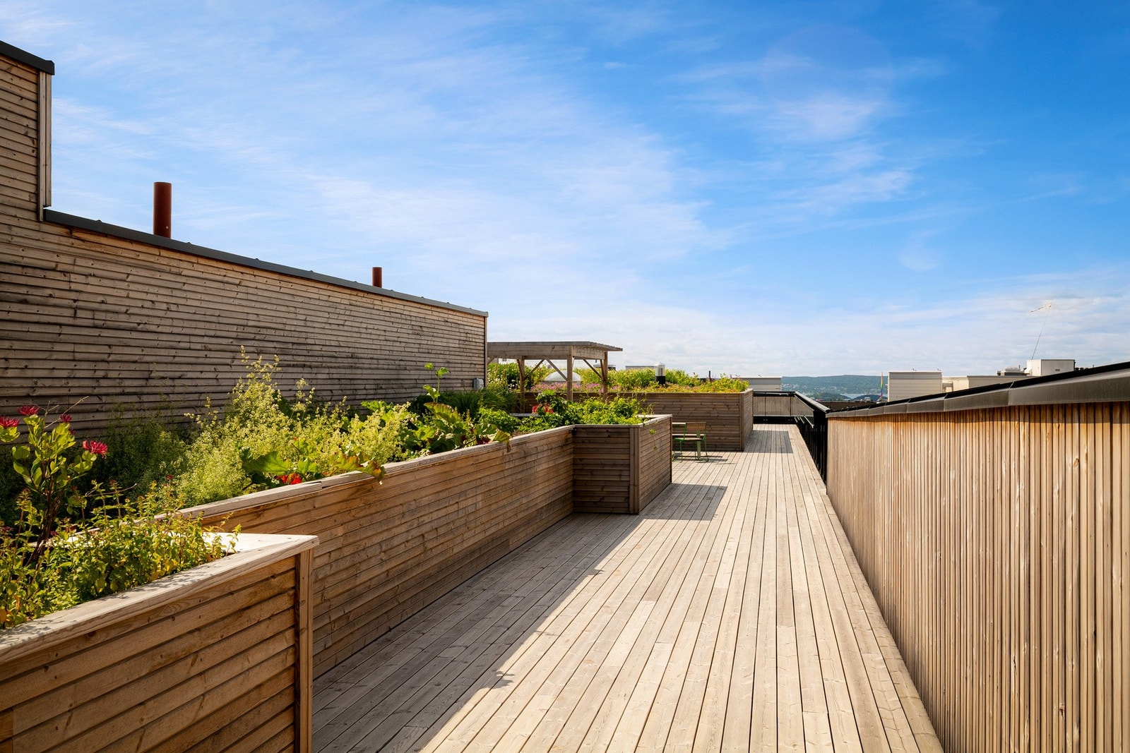 Som beboer har du tilgang til en stort og solrik felles takterrasse. Galleribilde