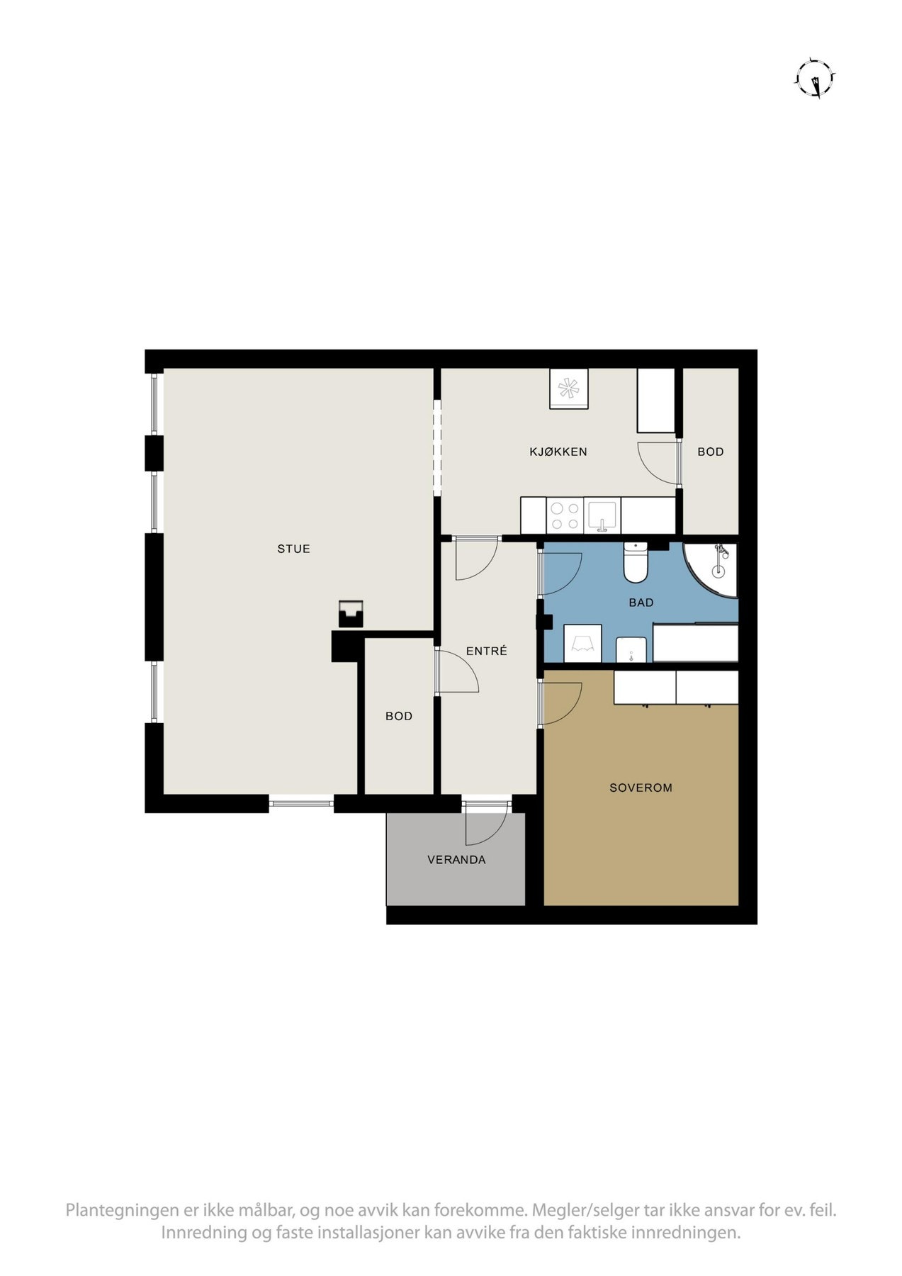 Planskisse underetasje. Galleribilde