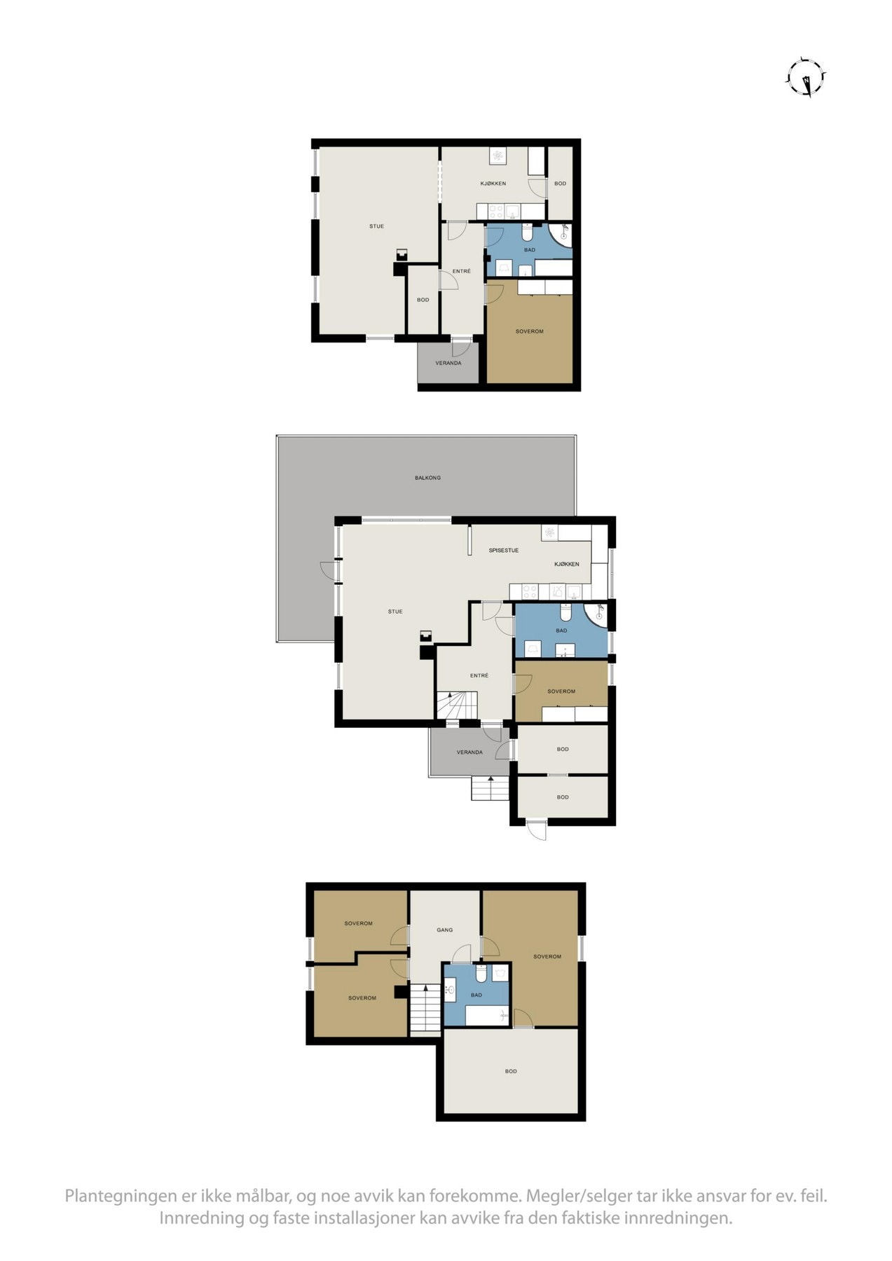 Planskisser over boligen. Galleribilde