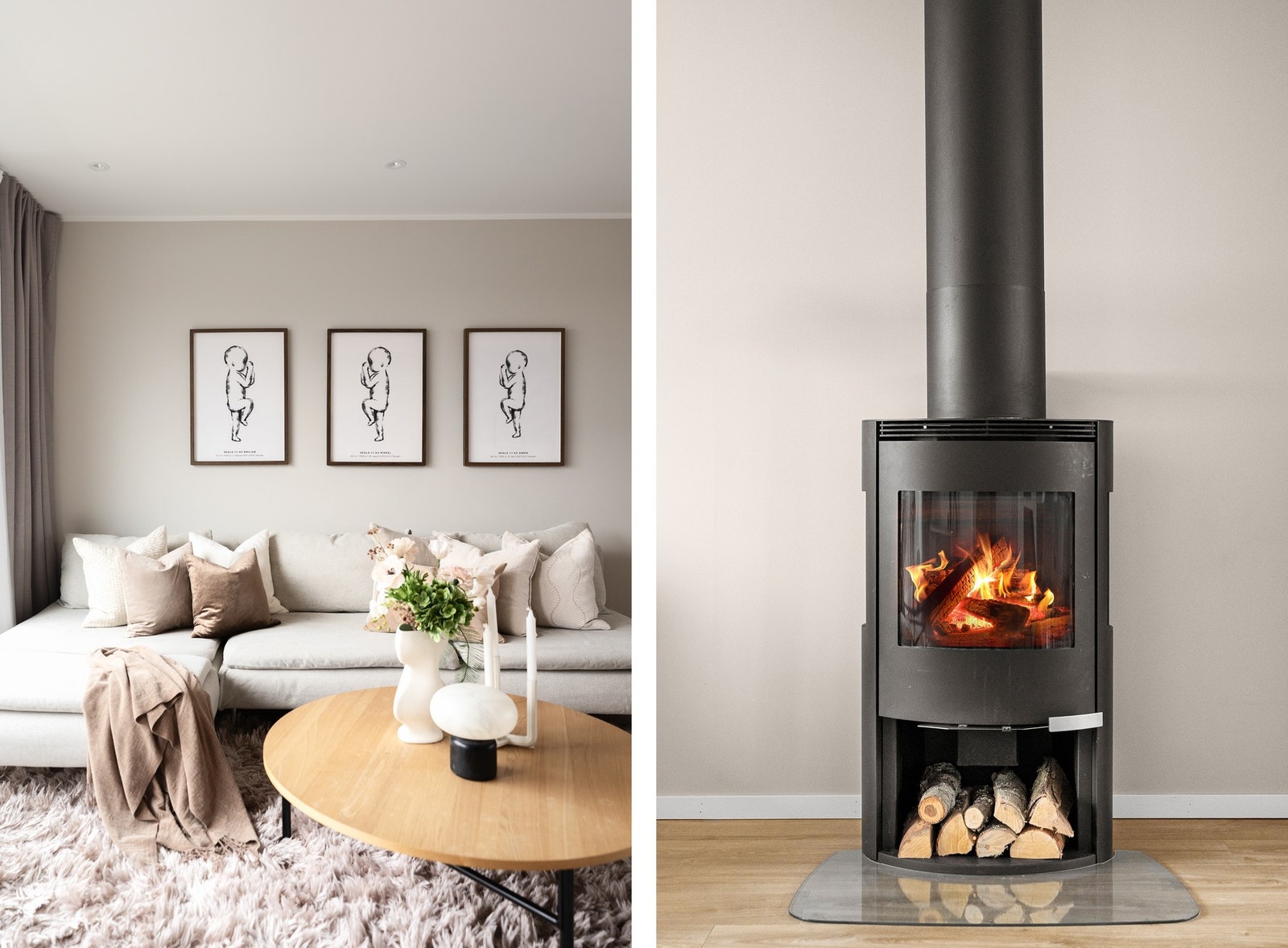 Herlig vedovn som skaper hygge og gir god varme på kalde vinterdager. Galleribilde