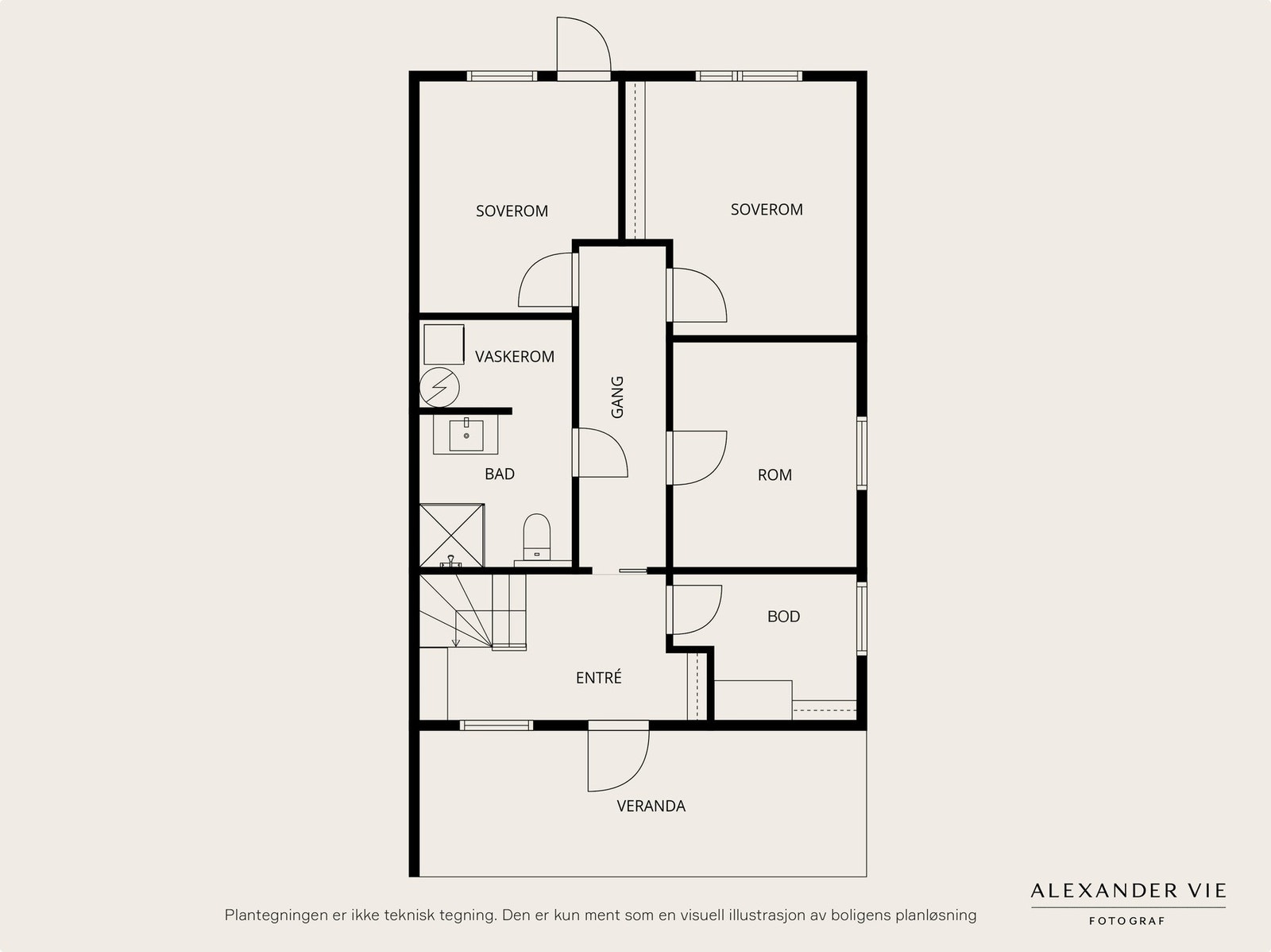 Plantegning 1. etasje. Galleribilde