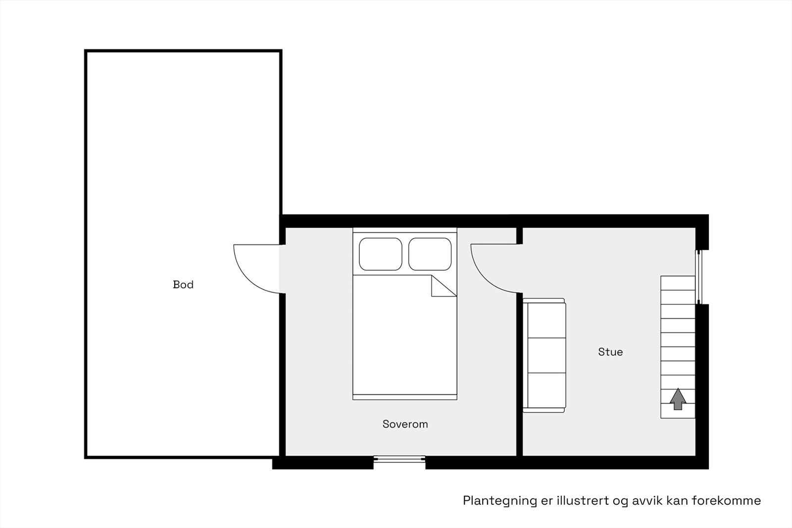 Plantegning loft Galleribilde